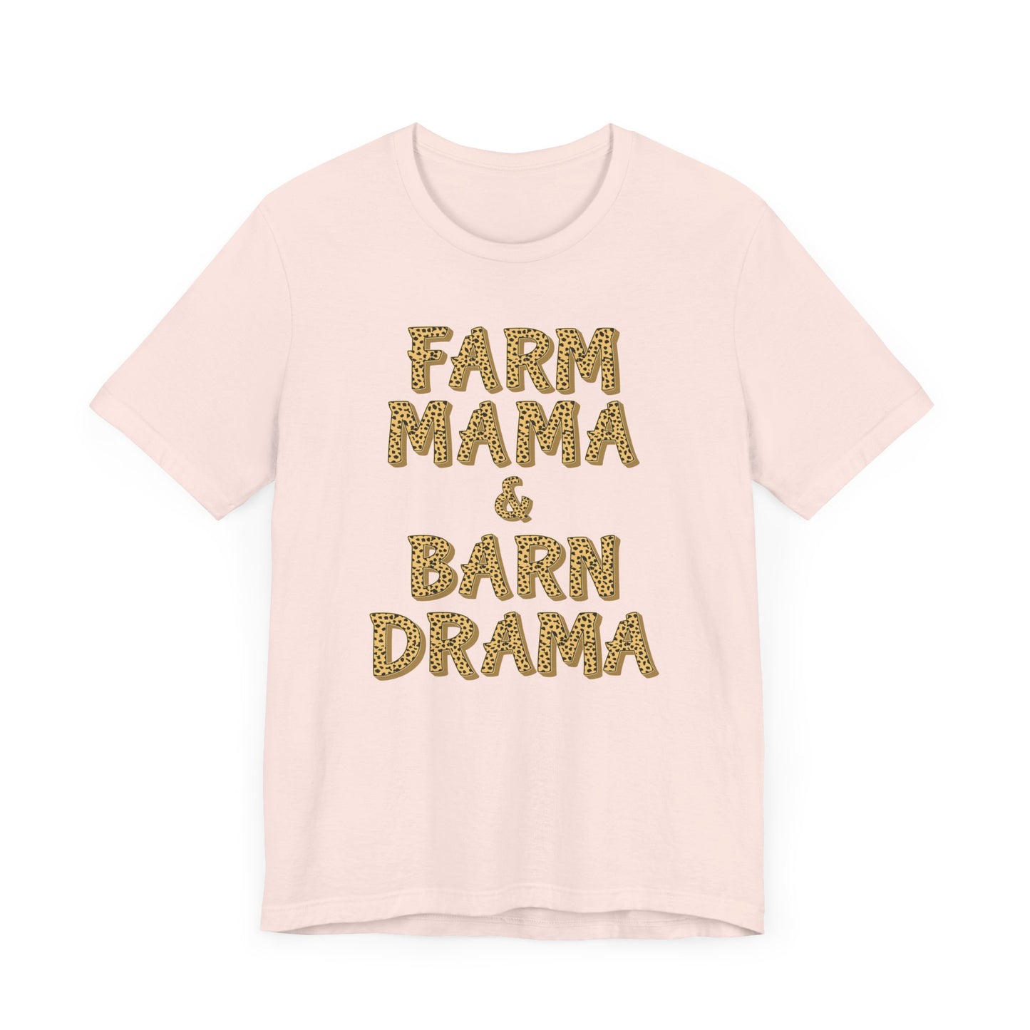 "Farm Mama & Barn Drama" Unisex Jersey Tee | Western Shirt | Country Girl Tee | Rustic Graphic Tee | Free Spirit Apparel | Outdoor Lifestyle Tee | Vintage Country Shirt | Softstyle Unisex Tee