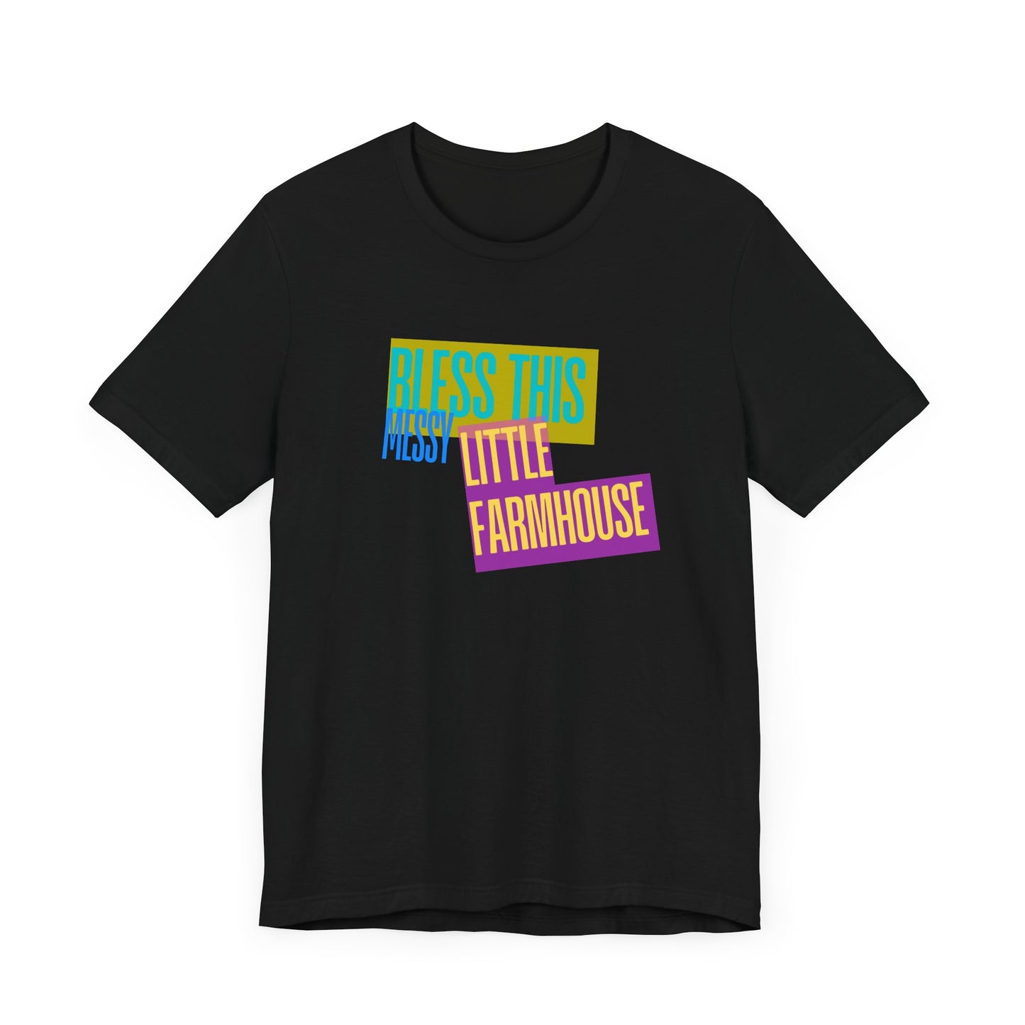 "Bless This Messy Little Farmhouse" Unisex Tee Western Shirt | Country Girl Tee | Rustic Graphic Tee | Free Spirit Apparel | Outdoor Lifestyle Tee | Vintage Country Shirt | Softstyle Unisex Tee | Faith-Based Country Girl Tee | Rustic Christian Shirt