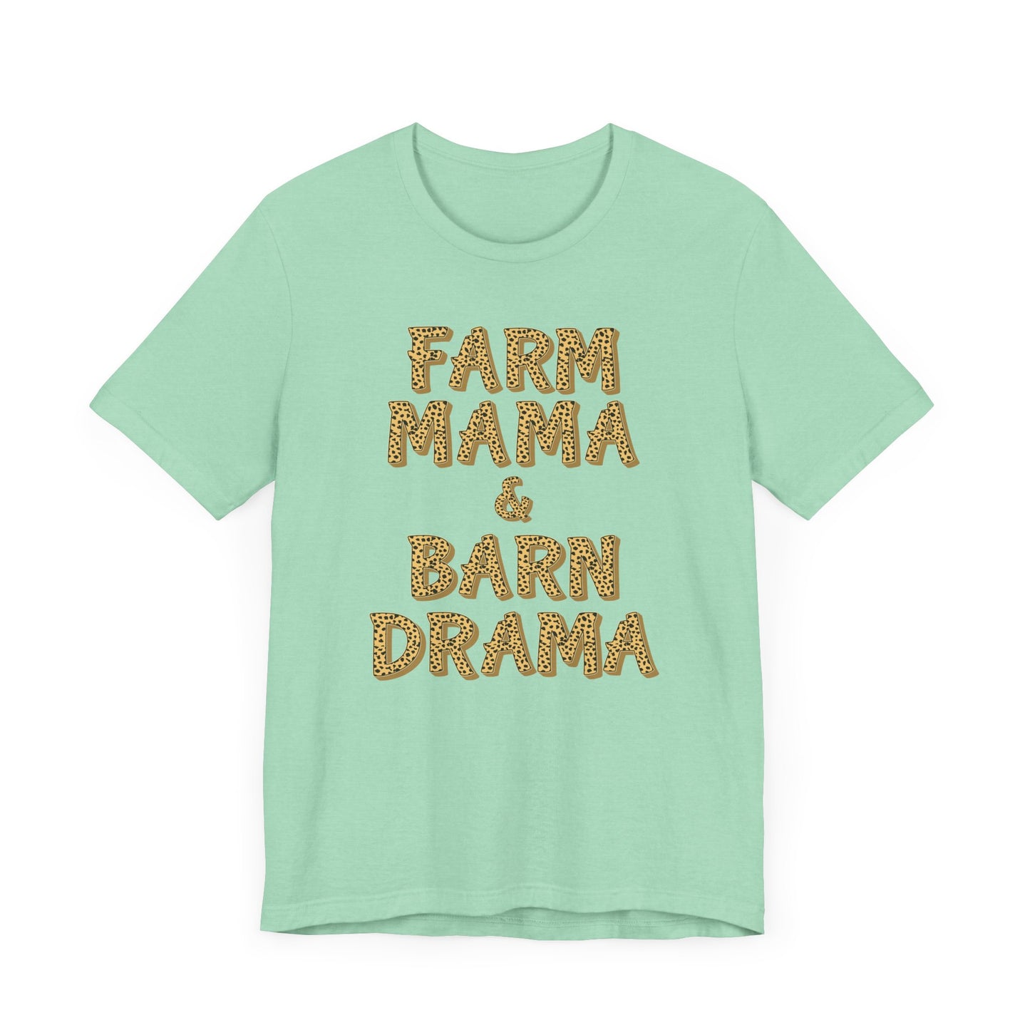 "Farm Mama & Barn Drama" Unisex Jersey Tee | Western Shirt | Country Girl Tee | Rustic Graphic Tee | Free Spirit Apparel | Outdoor Lifestyle Tee | Vintage Country Shirt | Softstyle Unisex Tee