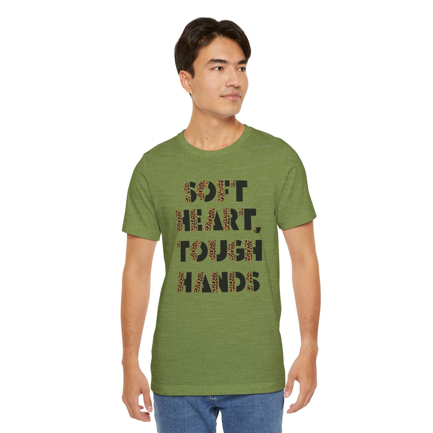 "Soft Heart, Tough Hands" Unisex Jersey Tee | Western Shirt | Country Girl Tee | Rustic Graphic Tee | Free Spirit Apparel | Outdoor Lifestyle Tee | Vintage Country Shirt | Softstyle Unisex Tee | Faith-Based Country Girl Tee | Rustic Christian Shirt