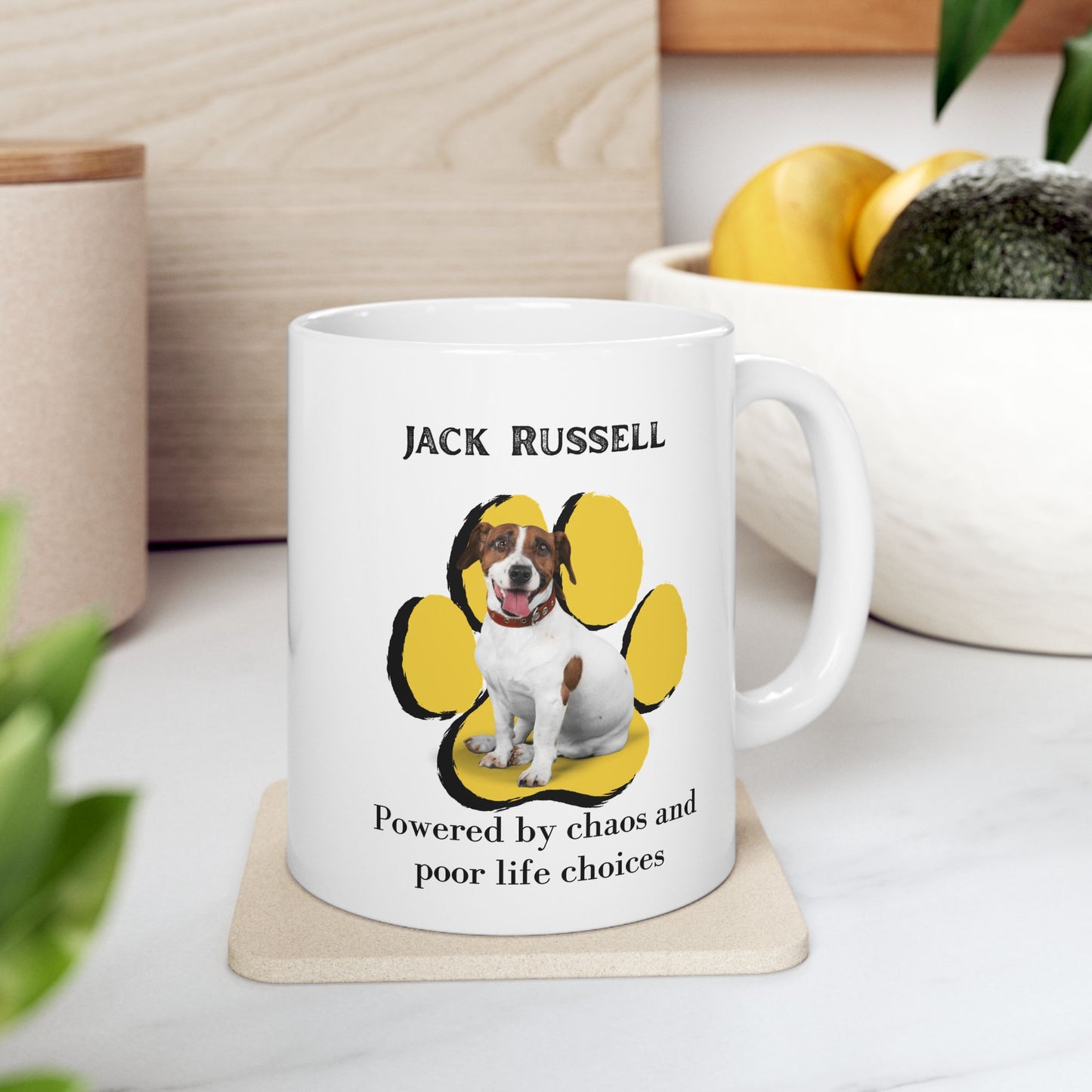 Jack Russell Powered By Chaos- Mug
