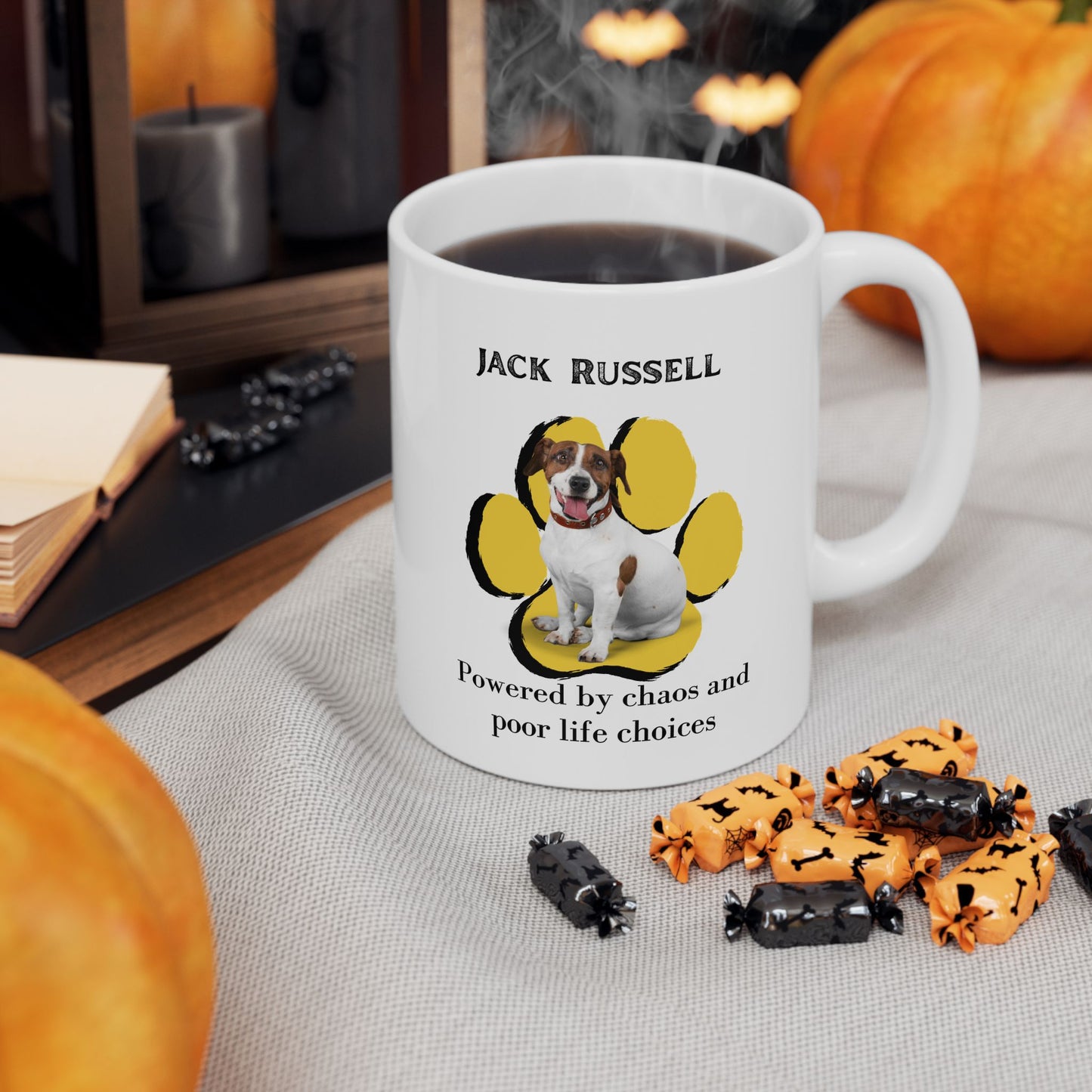 Jack Russell Powered By Chaos- Mug