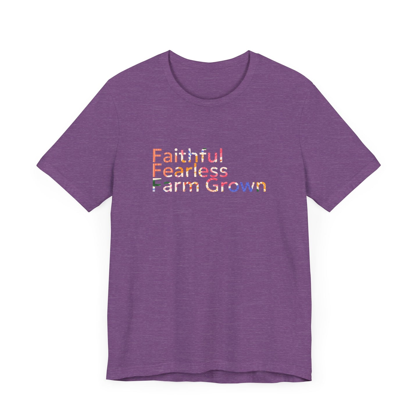 "Faithful Fearless Farm" Grown Unisex Tee | Western Shirt | Country Girl Tee | Rustic Graphic Tee | Free Spirit Apparel | Outdoor Lifestyle Tee | Vintage Country Shirt | Softstyle Unisex Tee | Faith-Based Country Girl Tee | Rustic Christian Shirt