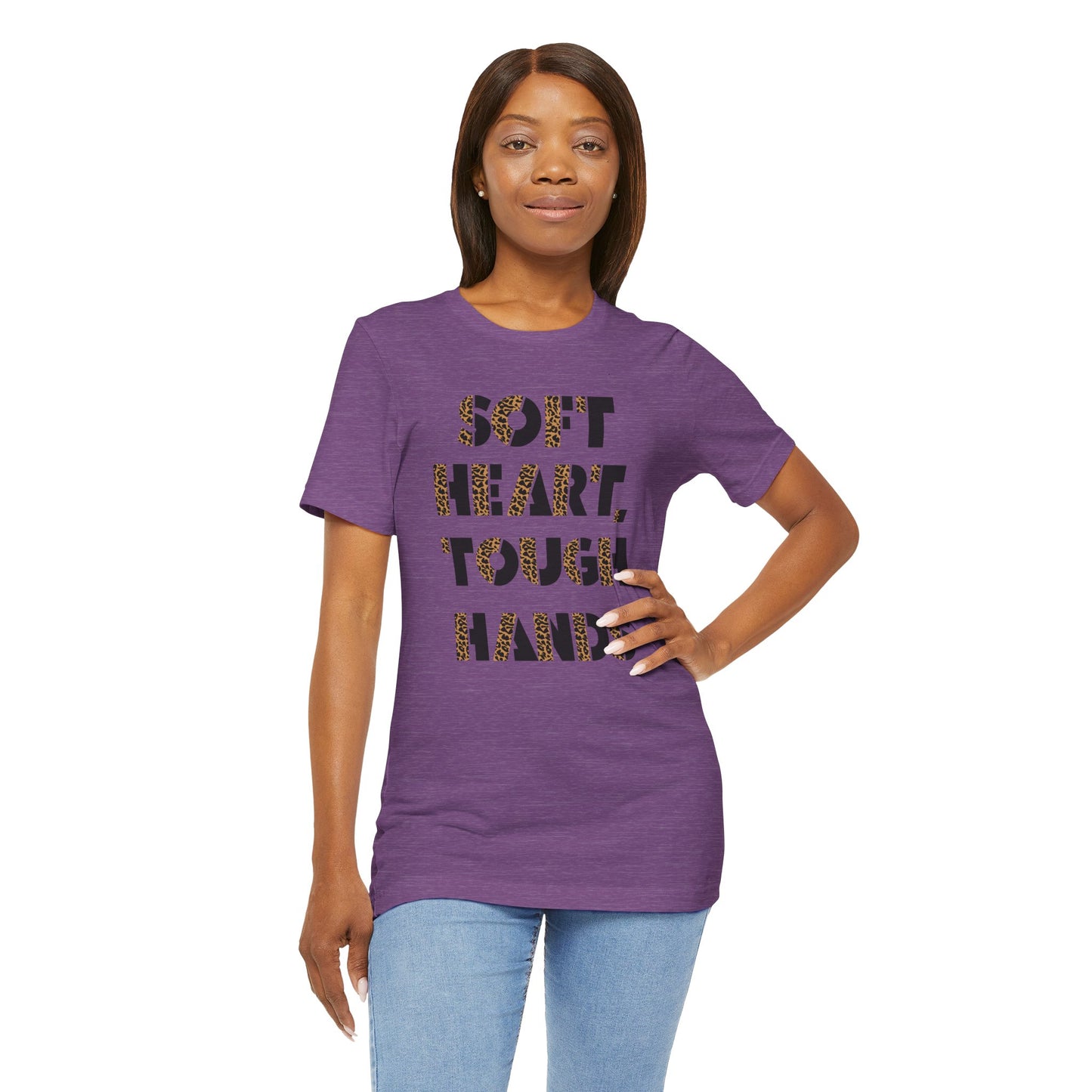 "Soft Heart, Tough Hands" Unisex Jersey Tee | Western Shirt | Country Girl Tee | Rustic Graphic Tee | Free Spirit Apparel | Outdoor Lifestyle Tee | Vintage Country Shirt | Softstyle Unisex Tee | Faith-Based Country Girl Tee | Rustic Christian Shirt