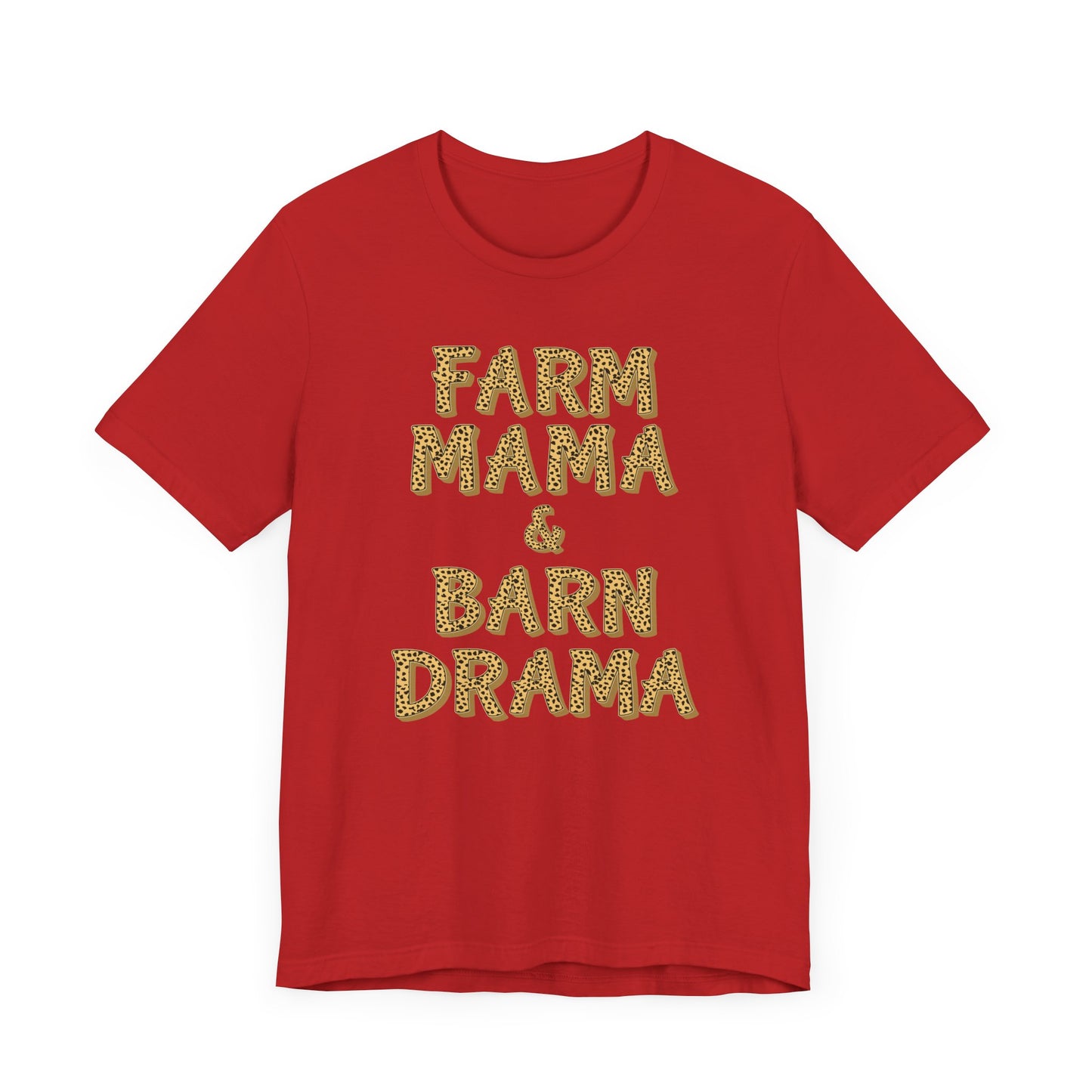"Farm Mama & Barn Drama" Unisex Jersey Tee | Western Shirt | Country Girl Tee | Rustic Graphic Tee | Free Spirit Apparel | Outdoor Lifestyle Tee | Vintage Country Shirt | Softstyle Unisex Tee