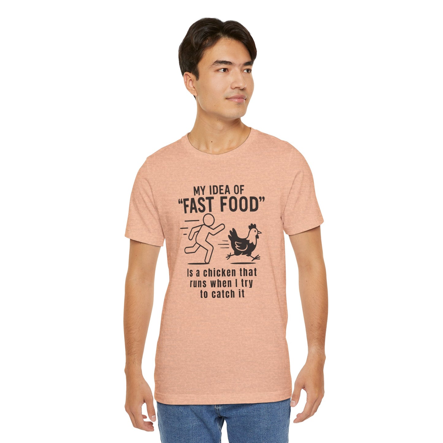"My Idea of Fast Food" Western Shirt | Country Girl Tee | Rustic Graphic Tee | Free Spirit Apparel | Outdoor Lifestyle Tee | Vintage Country Shirt | Softstyle Unisex Tee | Funny Chicken | Fast Food