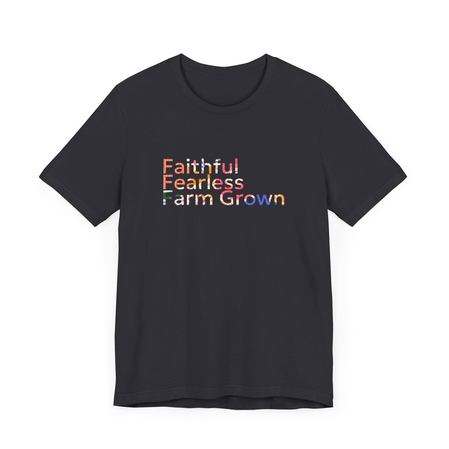 "Faithful Fearless Farm" Grown Unisex Tee | Western Shirt | Country Girl Tee | Rustic Graphic Tee | Free Spirit Apparel | Outdoor Lifestyle Tee | Vintage Country Shirt | Softstyle Unisex Tee | Faith-Based Country Girl Tee | Rustic Christian Shirt