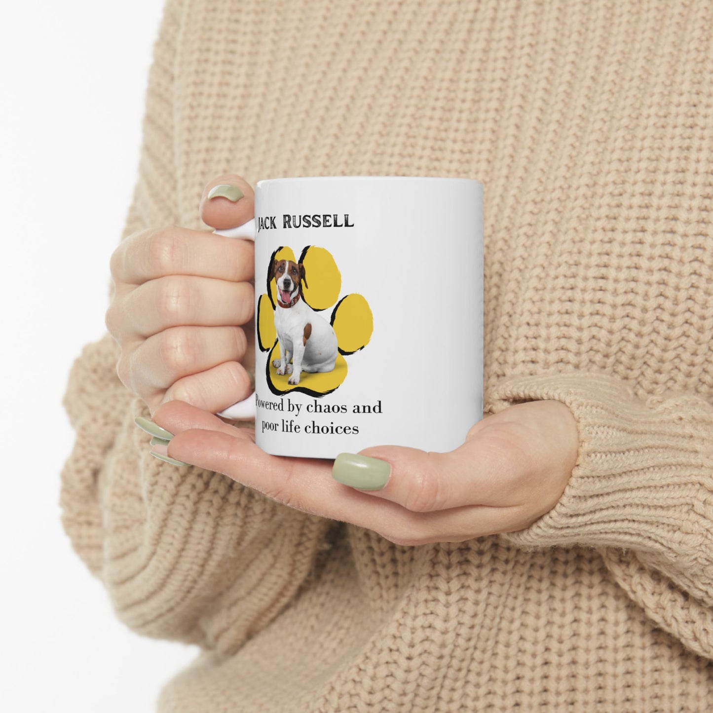 Jack Russell Powered By Chaos- Mug