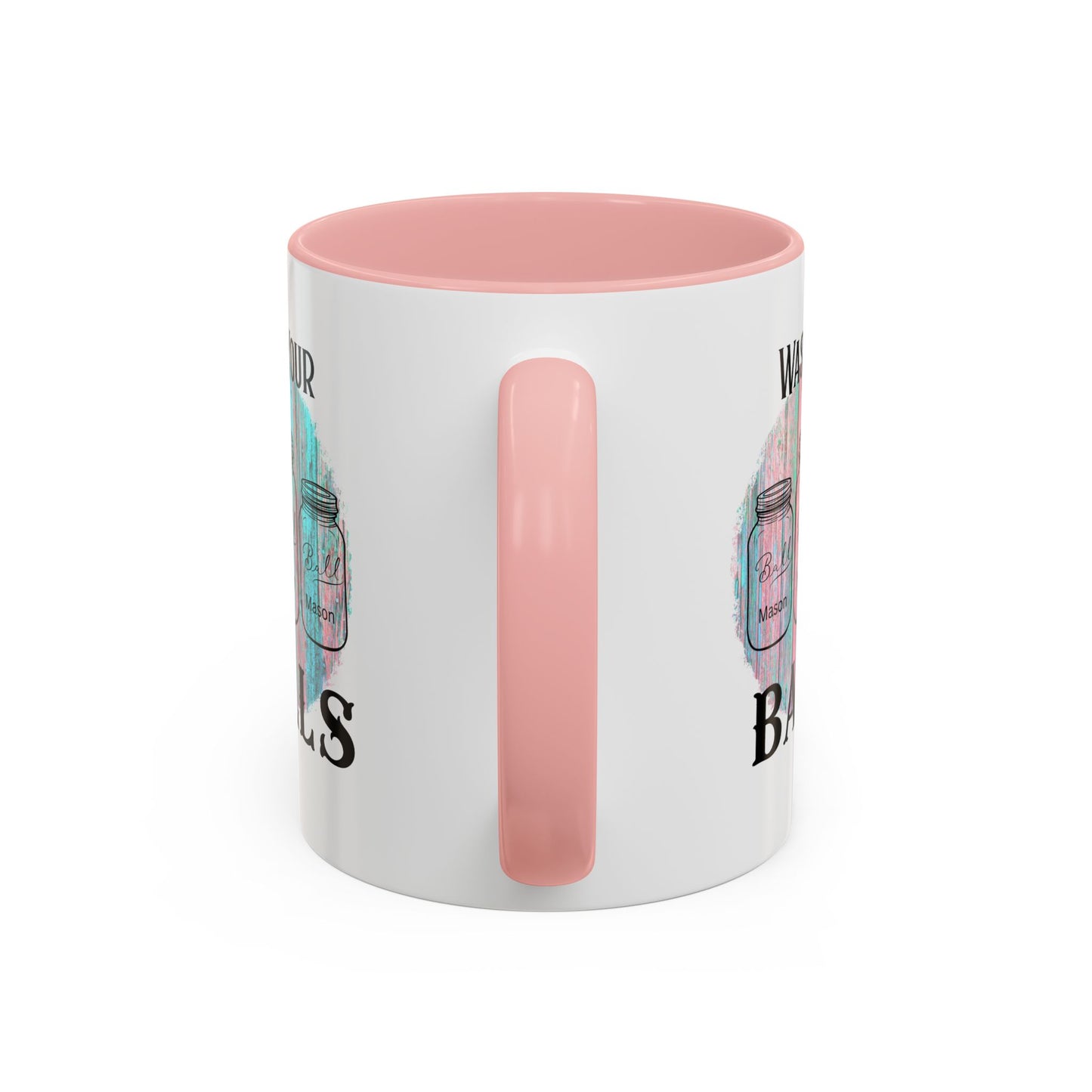 "Wash Your Balls" Funny Accent Coffee Mug - Wash Your Balls Humor Gift for Him, Unique Kitchen Decor, Gag Gift for Friends, Coffee Lovers