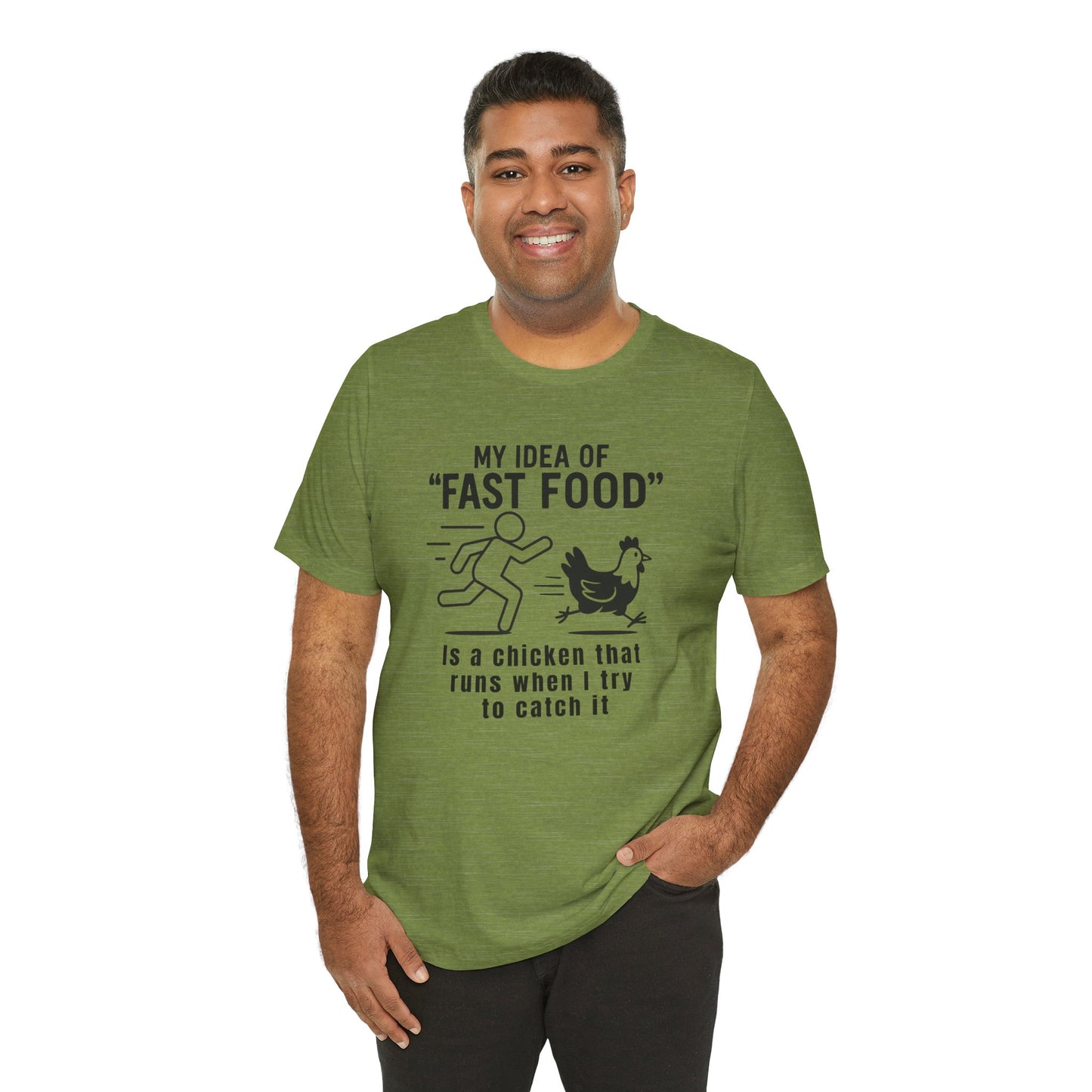 "My Idea of Fast Food" Western Shirt | Country Girl Tee | Rustic Graphic Tee | Free Spirit Apparel | Outdoor Lifestyle Tee | Vintage Country Shirt | Softstyle Unisex Tee | Funny Chicken | Fast Food