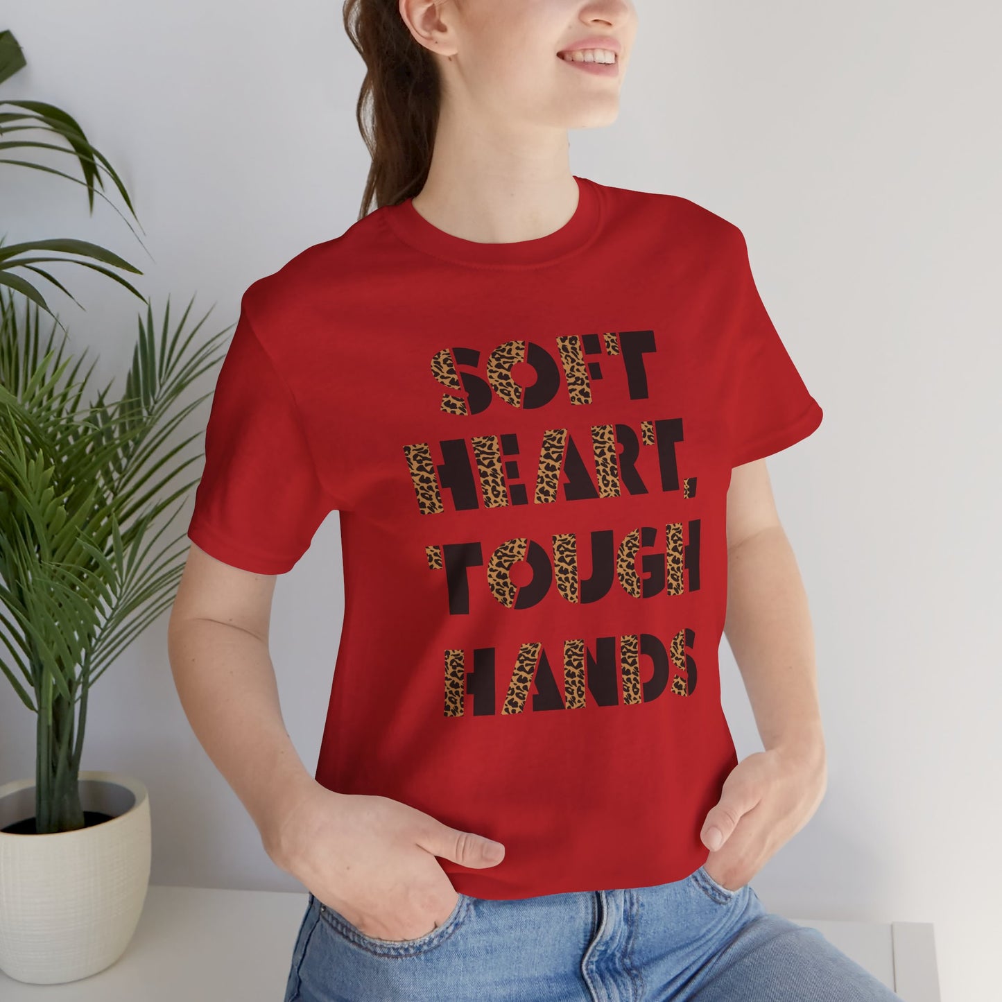 "Soft Heart, Tough Hands" Unisex Jersey Tee | Western Shirt | Country Girl Tee | Rustic Graphic Tee | Free Spirit Apparel | Outdoor Lifestyle Tee | Vintage Country Shirt | Softstyle Unisex Tee | Faith-Based Country Girl Tee | Rustic Christian Shirt