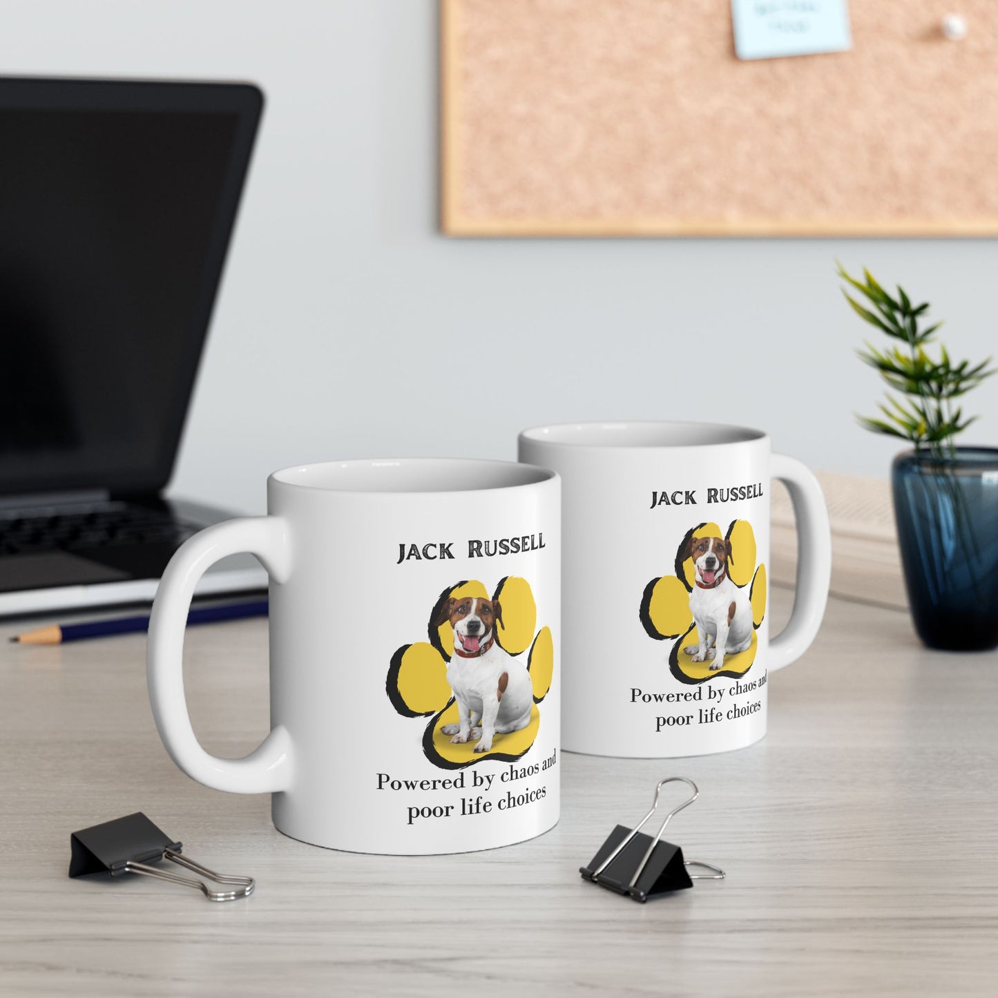 Jack Russell Powered By Chaos- Mug