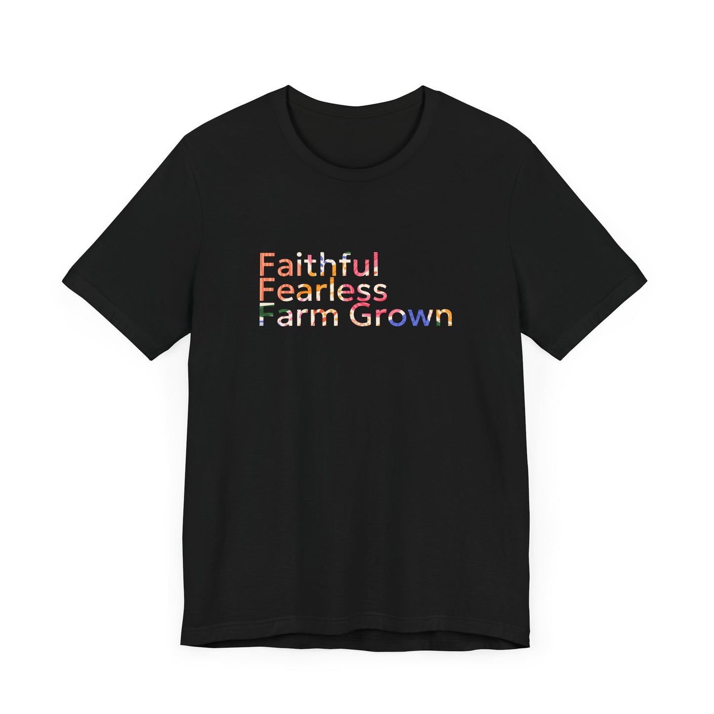 "Faithful Fearless Farm" Grown Unisex Tee | Western Shirt | Country Girl Tee | Rustic Graphic Tee | Free Spirit Apparel | Outdoor Lifestyle Tee | Vintage Country Shirt | Softstyle Unisex Tee | Faith-Based Country Girl Tee | Rustic Christian Shirt