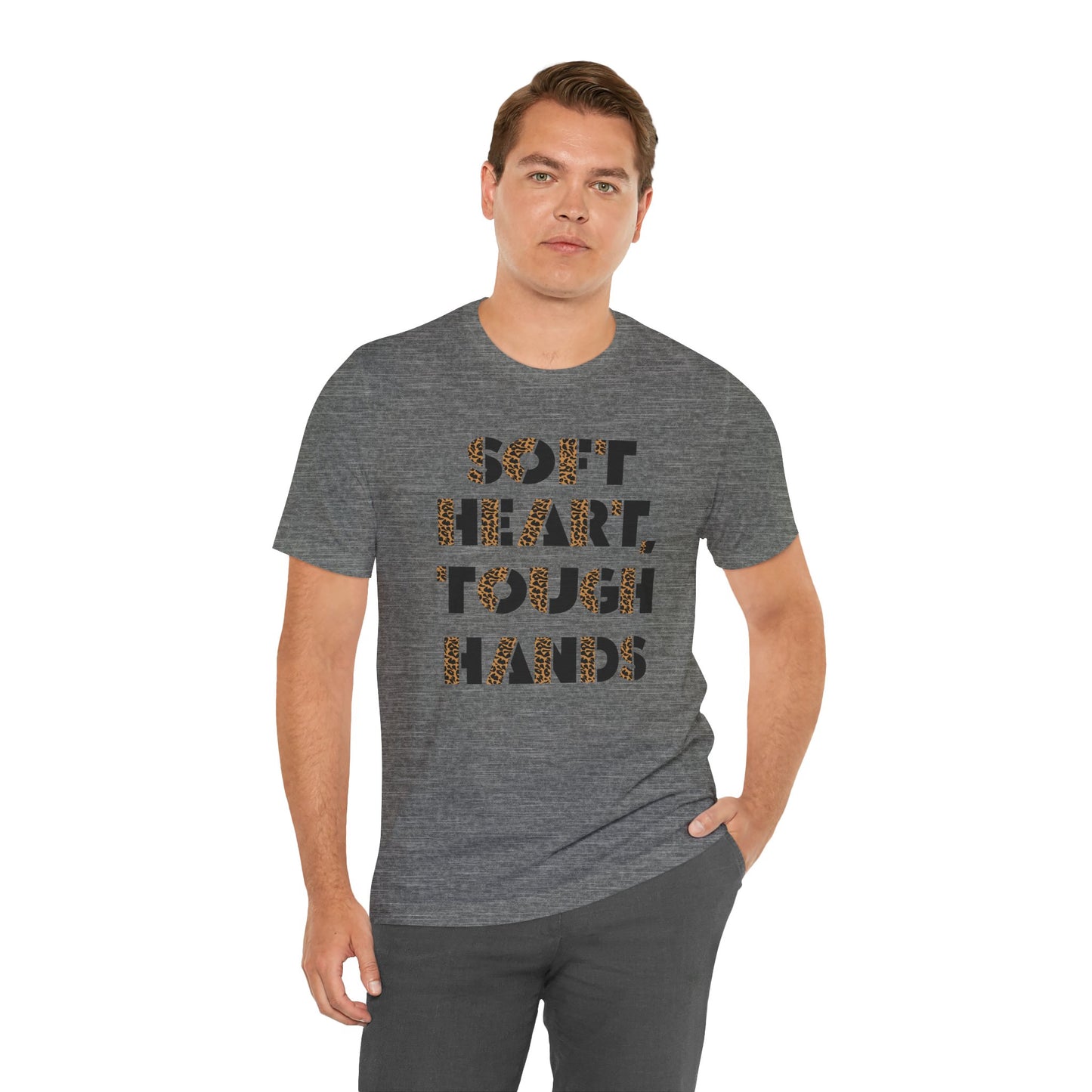 "Soft Heart, Tough Hands" Unisex Jersey Tee | Western Shirt | Country Girl Tee | Rustic Graphic Tee | Free Spirit Apparel | Outdoor Lifestyle Tee | Vintage Country Shirt | Softstyle Unisex Tee | Faith-Based Country Girl Tee | Rustic Christian Shirt