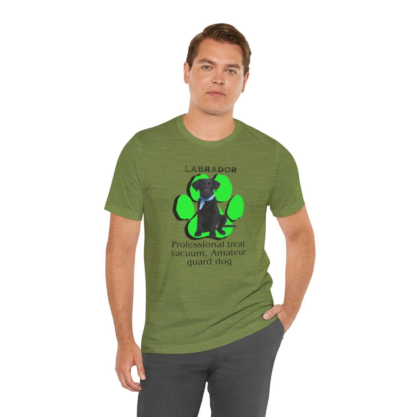 Funny Labrador Dog Tee - 'Professional Treat Vacuum' Humor T-Shirt | Dog Lover T-Shirt | Gift for Pet Owners
