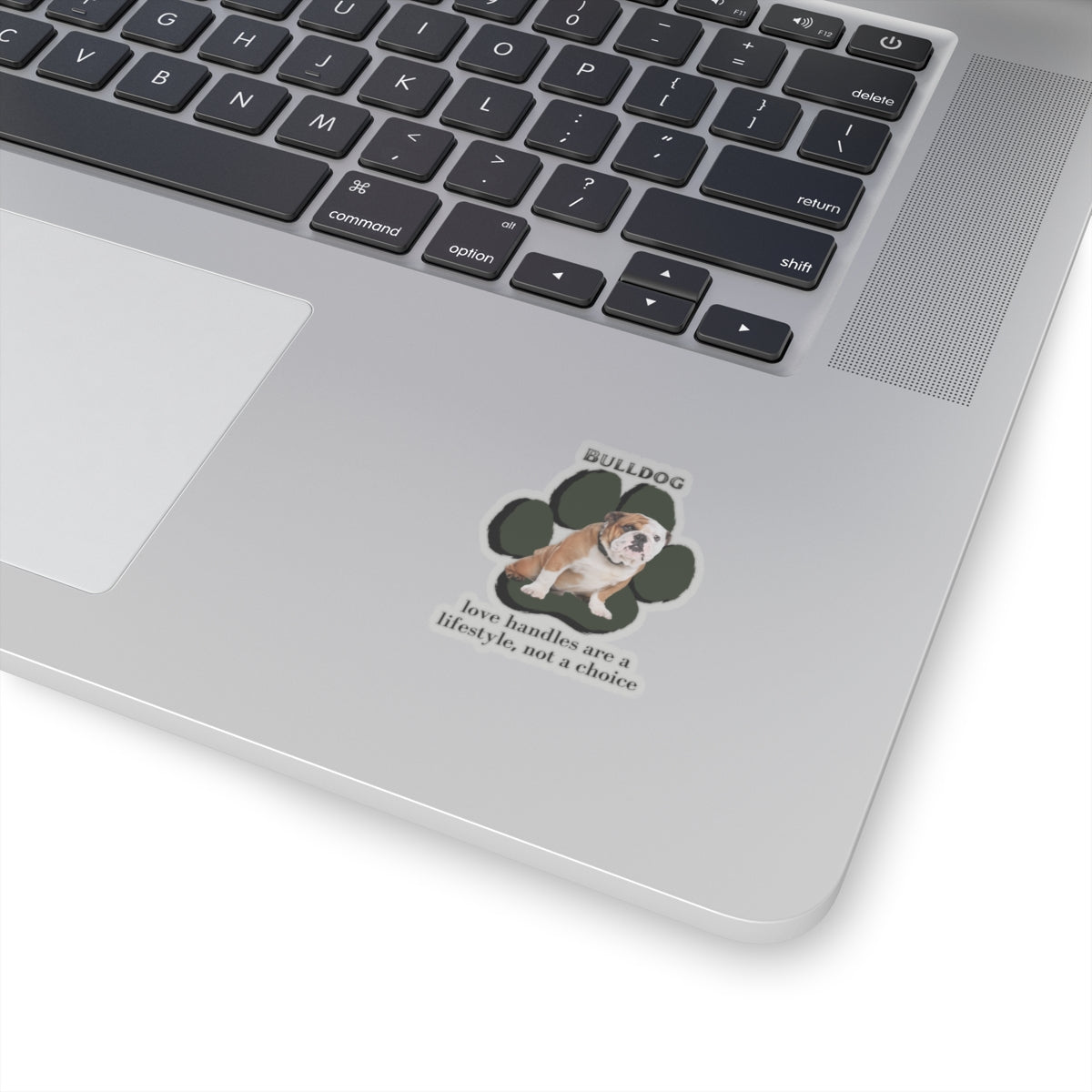 Bulldog "Love Handles" Sticker