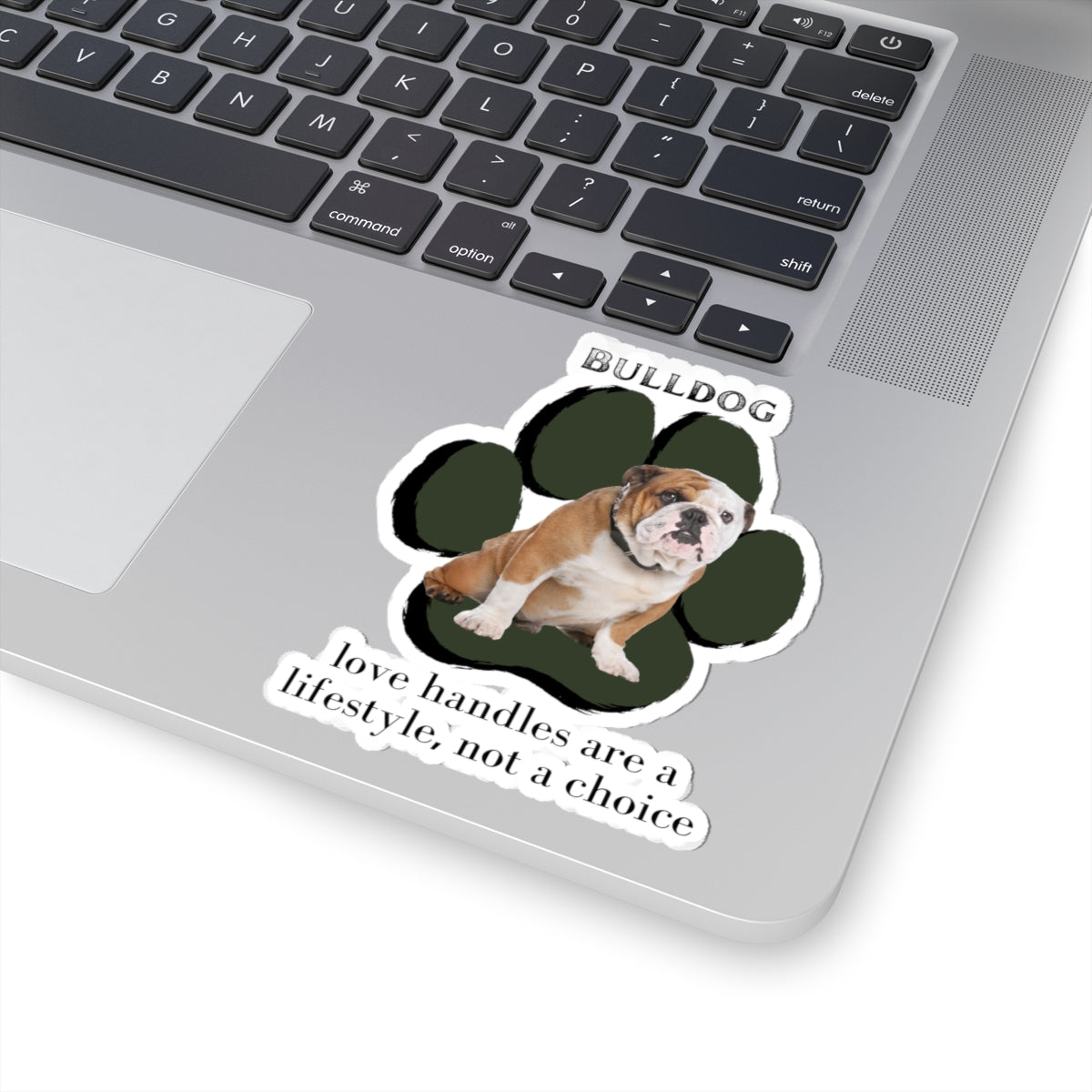 Bulldog "Love Handles" Sticker