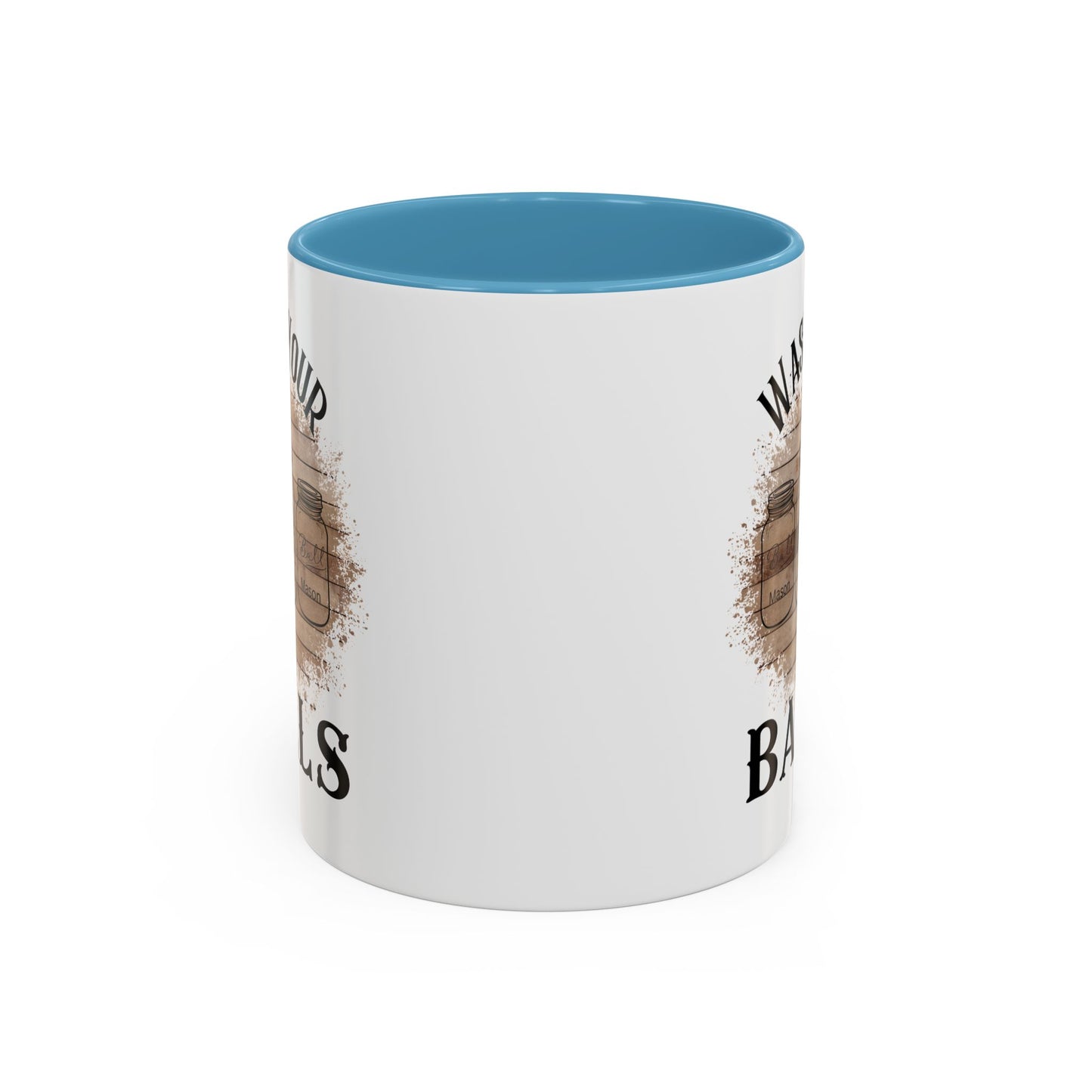 "Wash Your Balls" Wood, Humorous Coffee Mug for Outdoor Lovers, Funny Gift, Wash Your Balls Mug, Coffee Lover Gift, Unique Kitchenware