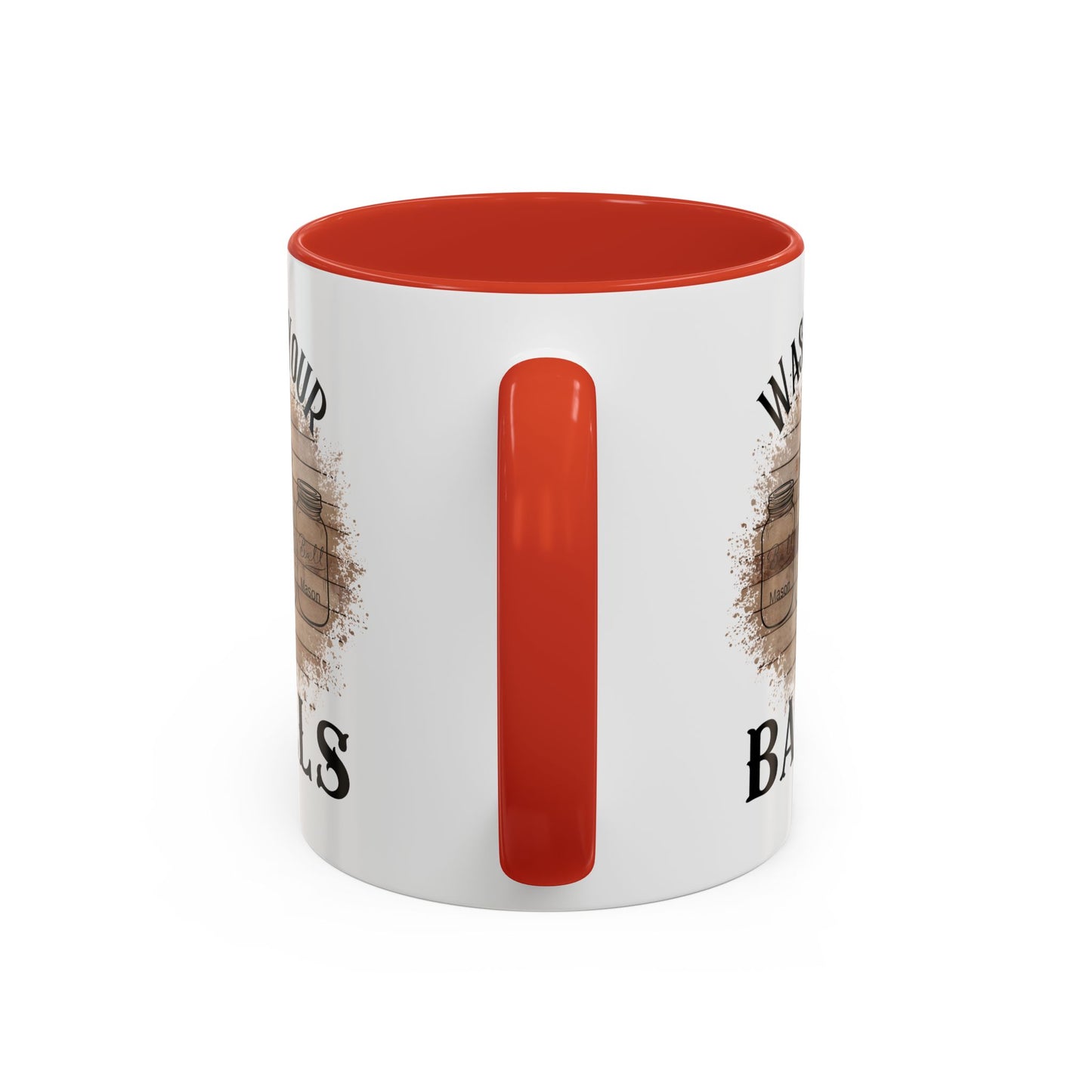 "Wash Your Balls" Wood, Humorous Coffee Mug for Outdoor Lovers, Funny Gift, Wash Your Balls Mug, Coffee Lover Gift, Unique Kitchenware