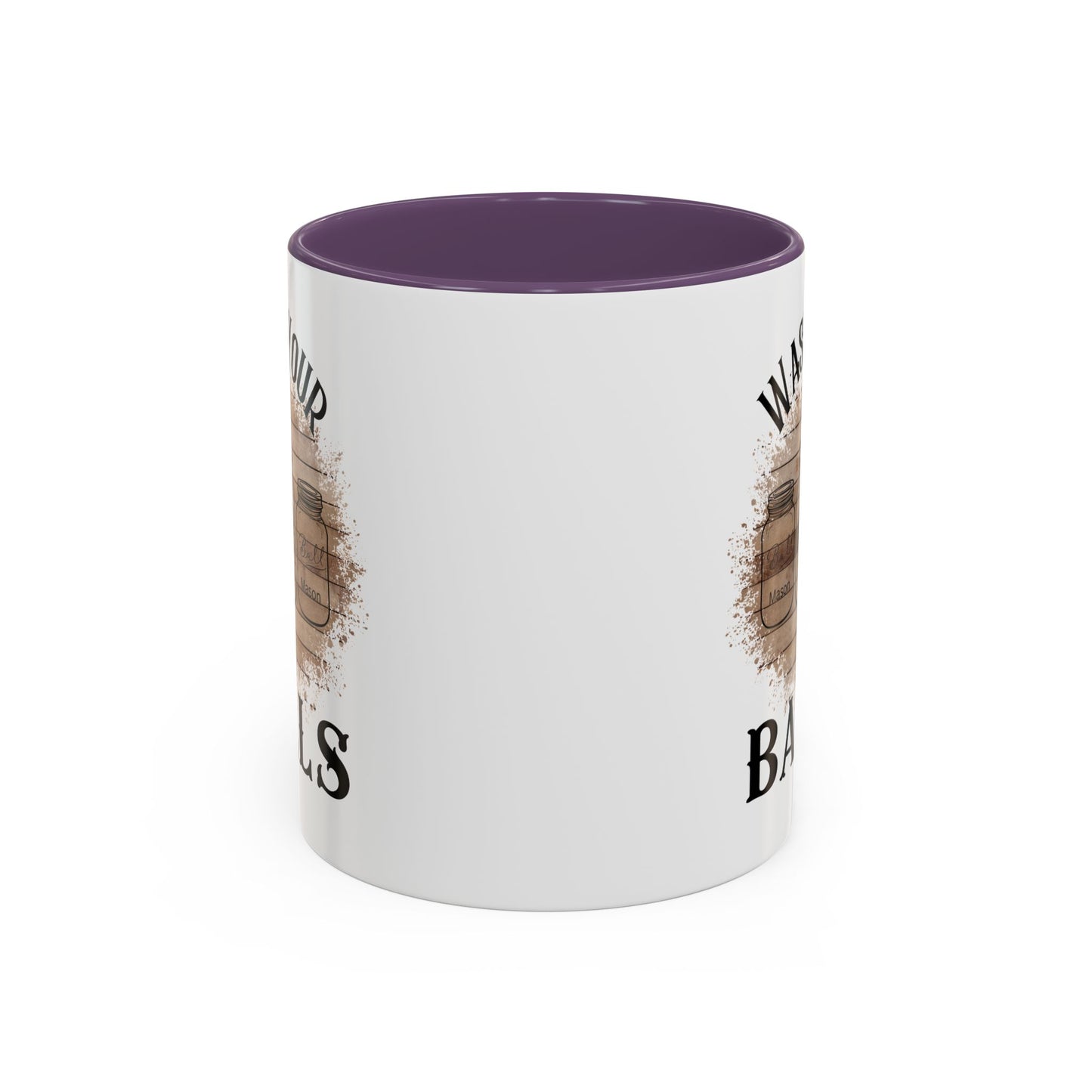"Wash Your Balls" Wood, Humorous Coffee Mug for Outdoor Lovers, Funny Gift, Wash Your Balls Mug, Coffee Lover Gift, Unique Kitchenware