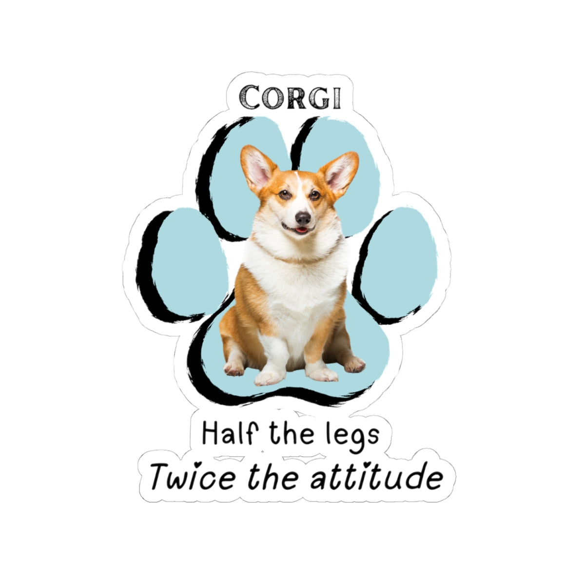Corgi "Half the legs" Sticker