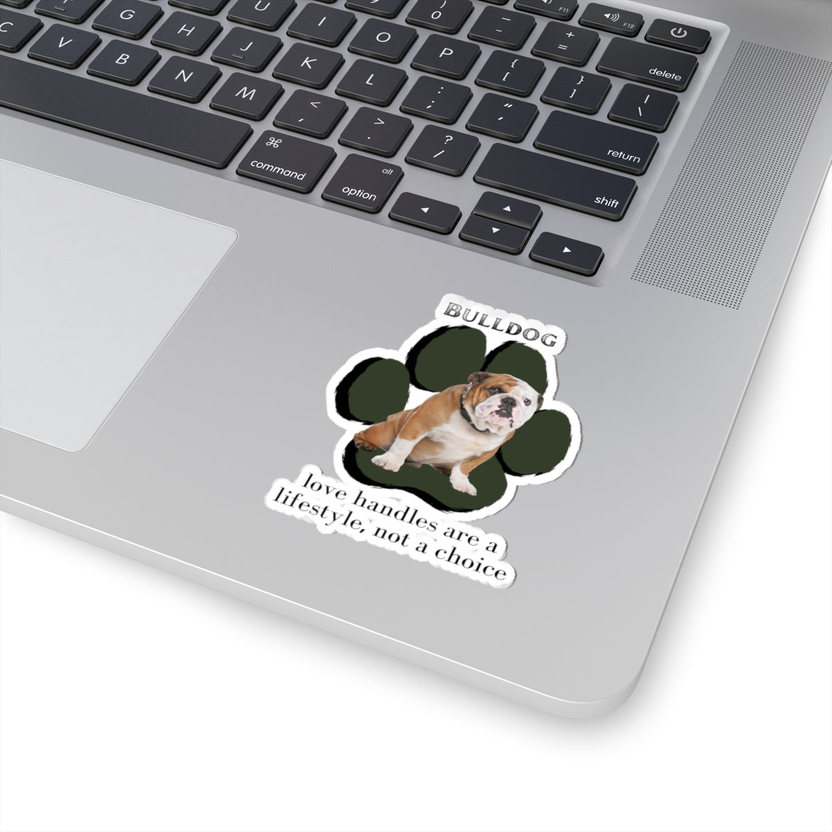 Bulldog "Love Handles" Sticker