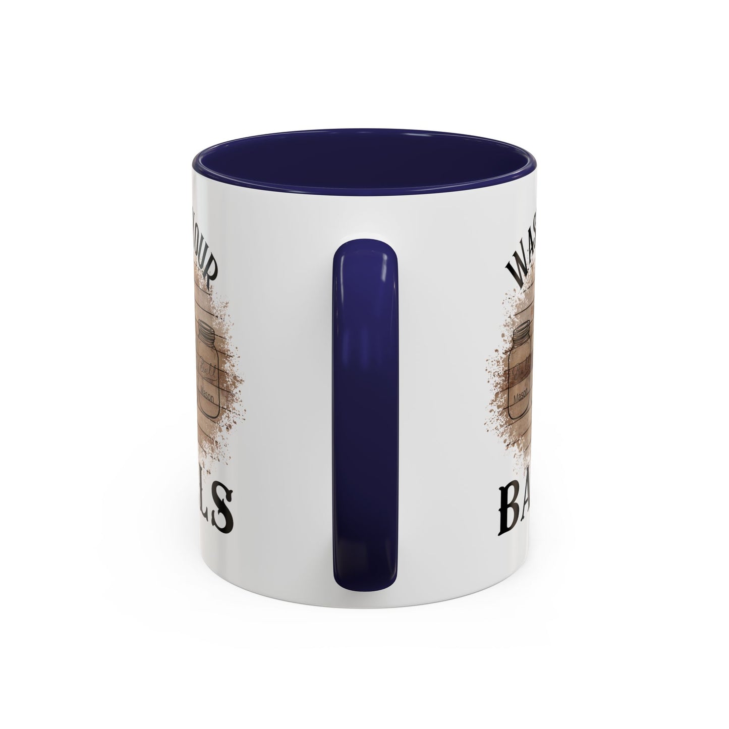 "Wash Your Balls" Wood, Humorous Coffee Mug for Outdoor Lovers, Funny Gift, Wash Your Balls Mug, Coffee Lover Gift, Unique Kitchenware