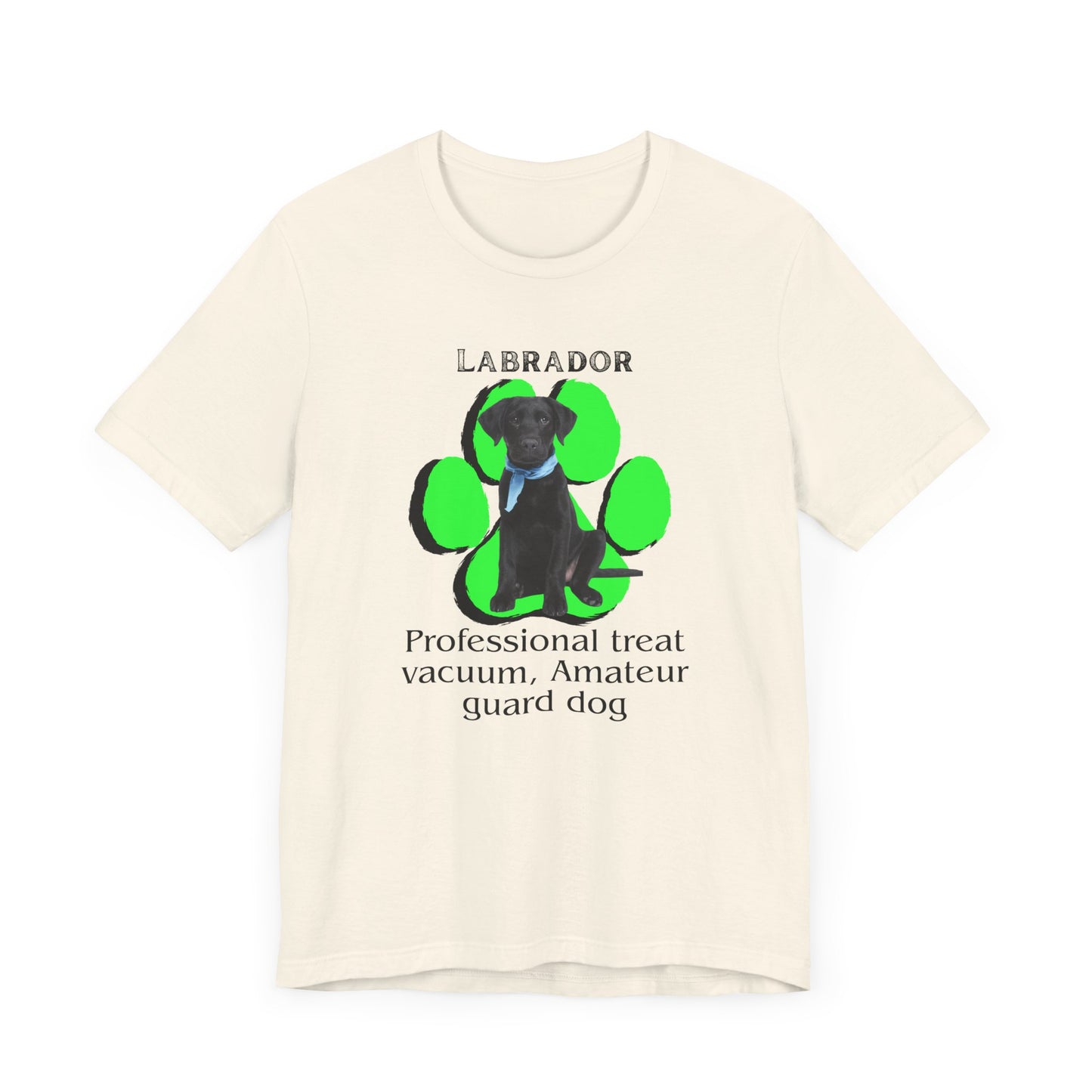 Funny Labrador Dog Tee - 'Professional Treat Vacuum' Humor T-Shirt | Dog Lover T-Shirt | Gift for Pet Owners
