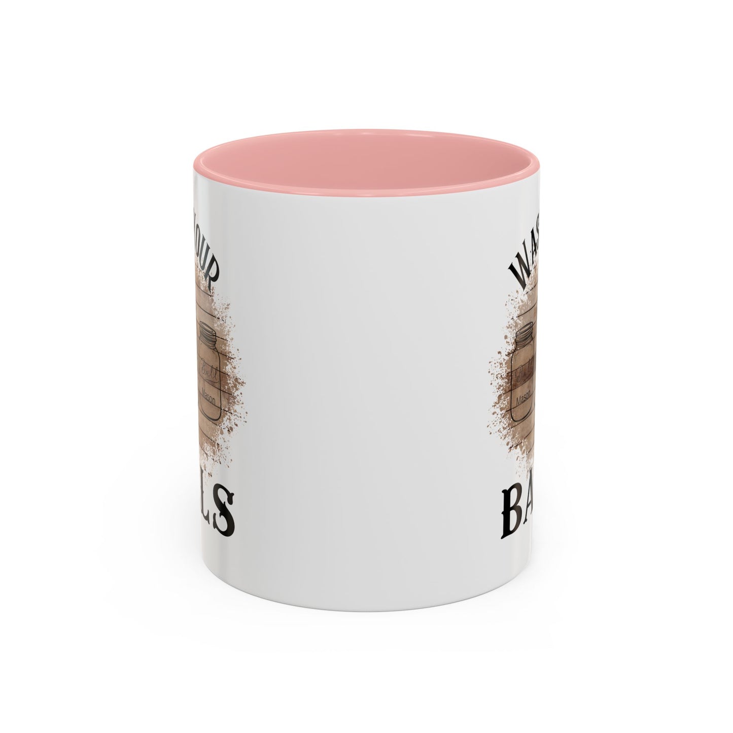"Wash Your Balls" Wood, Humorous Coffee Mug for Outdoor Lovers, Funny Gift, Wash Your Balls Mug, Coffee Lover Gift, Unique Kitchenware