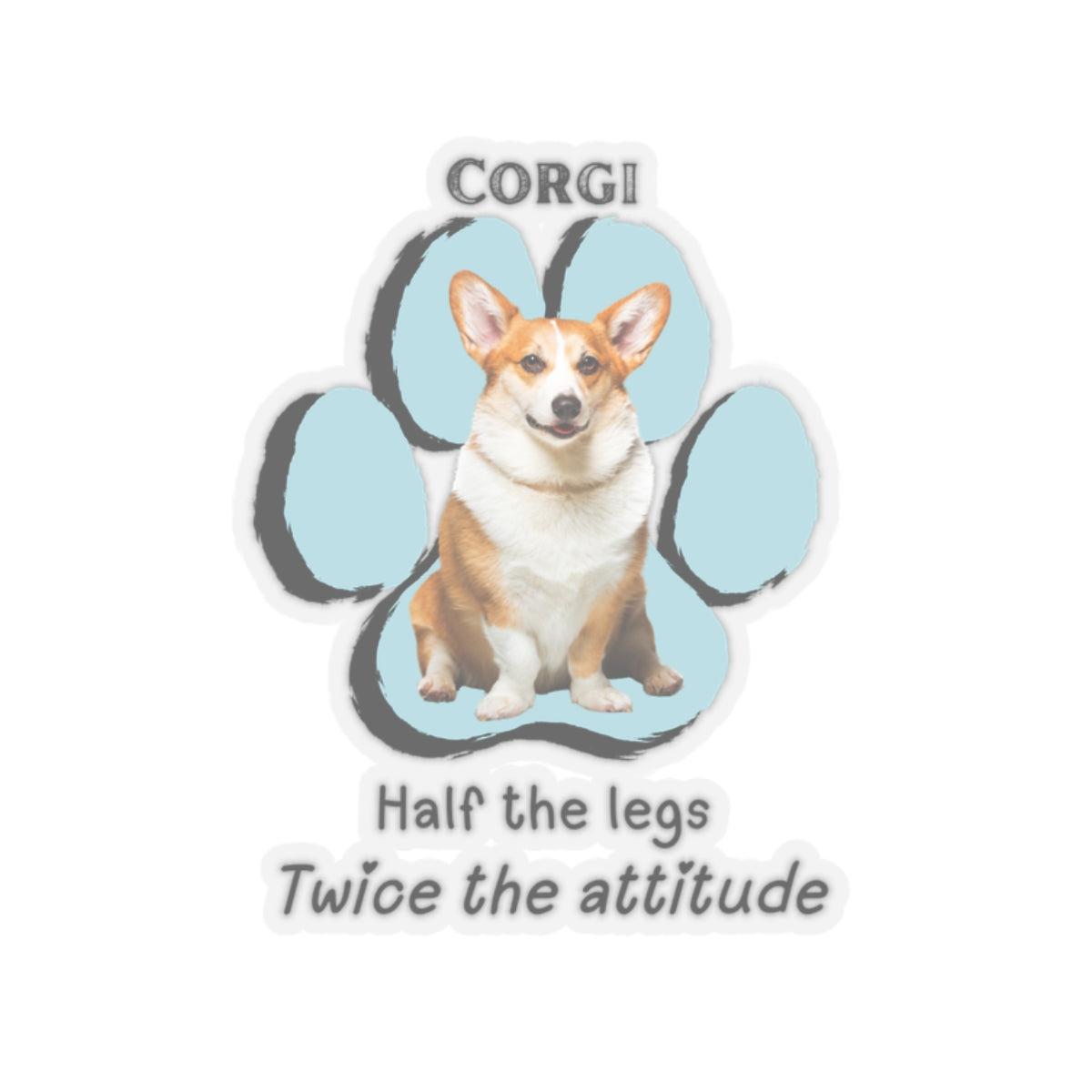Corgi "Half the legs" Sticker