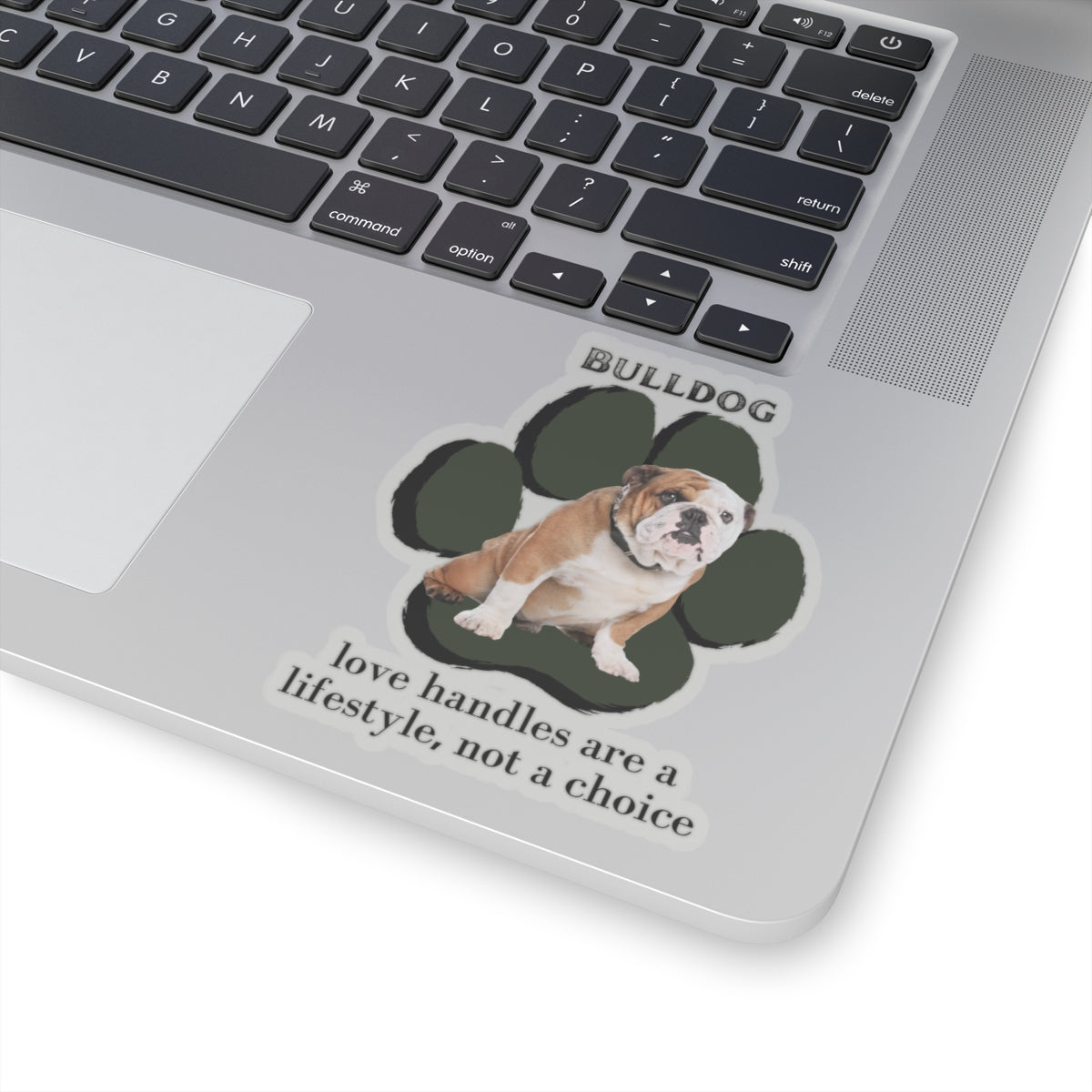 Bulldog "Love Handles" Sticker