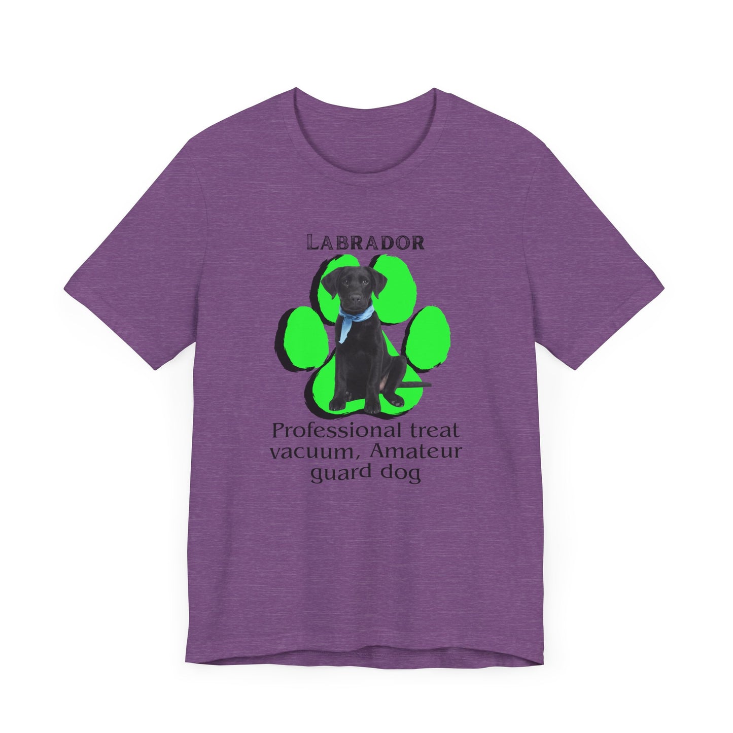 Funny Labrador Dog Tee - 'Professional Treat Vacuum' Humor T-Shirt | Dog Lover T-Shirt | Gift for Pet Owners