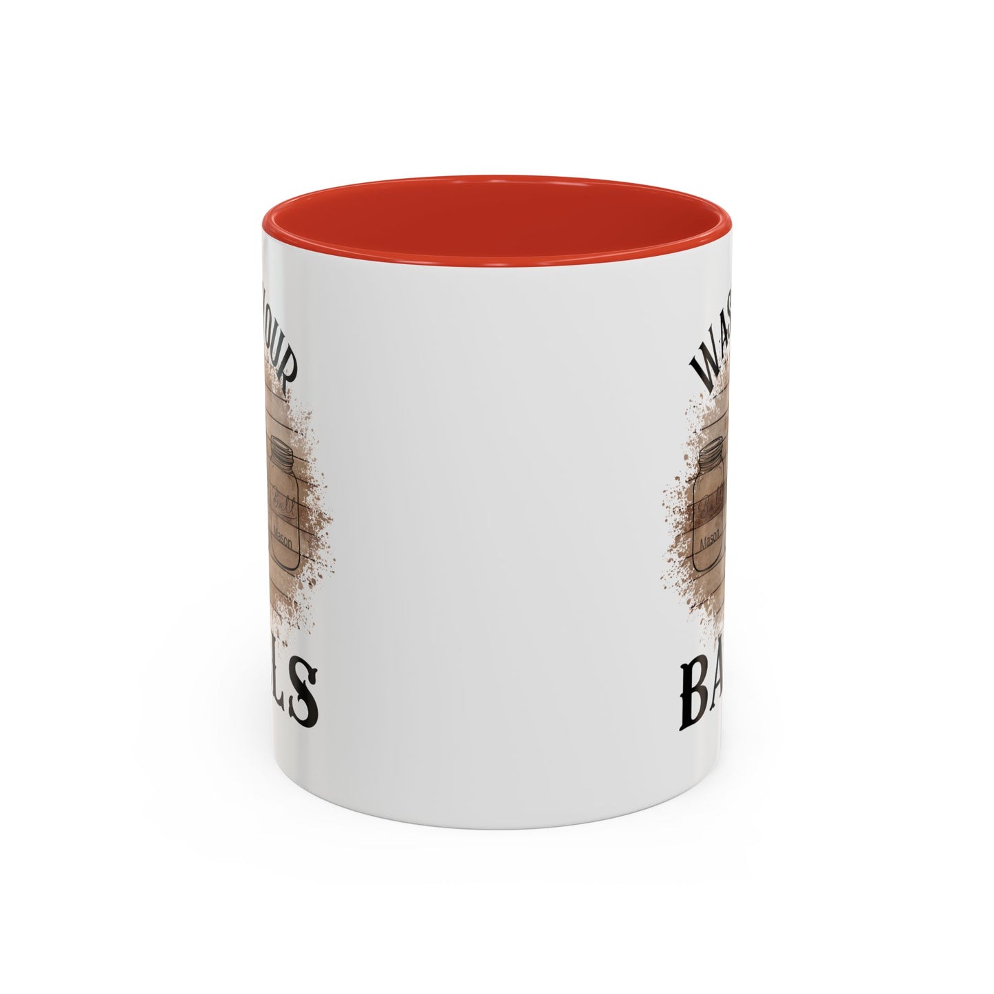 "Wash Your Balls" Wood, Humorous Coffee Mug for Outdoor Lovers, Funny Gift, Wash Your Balls Mug, Coffee Lover Gift, Unique Kitchenware