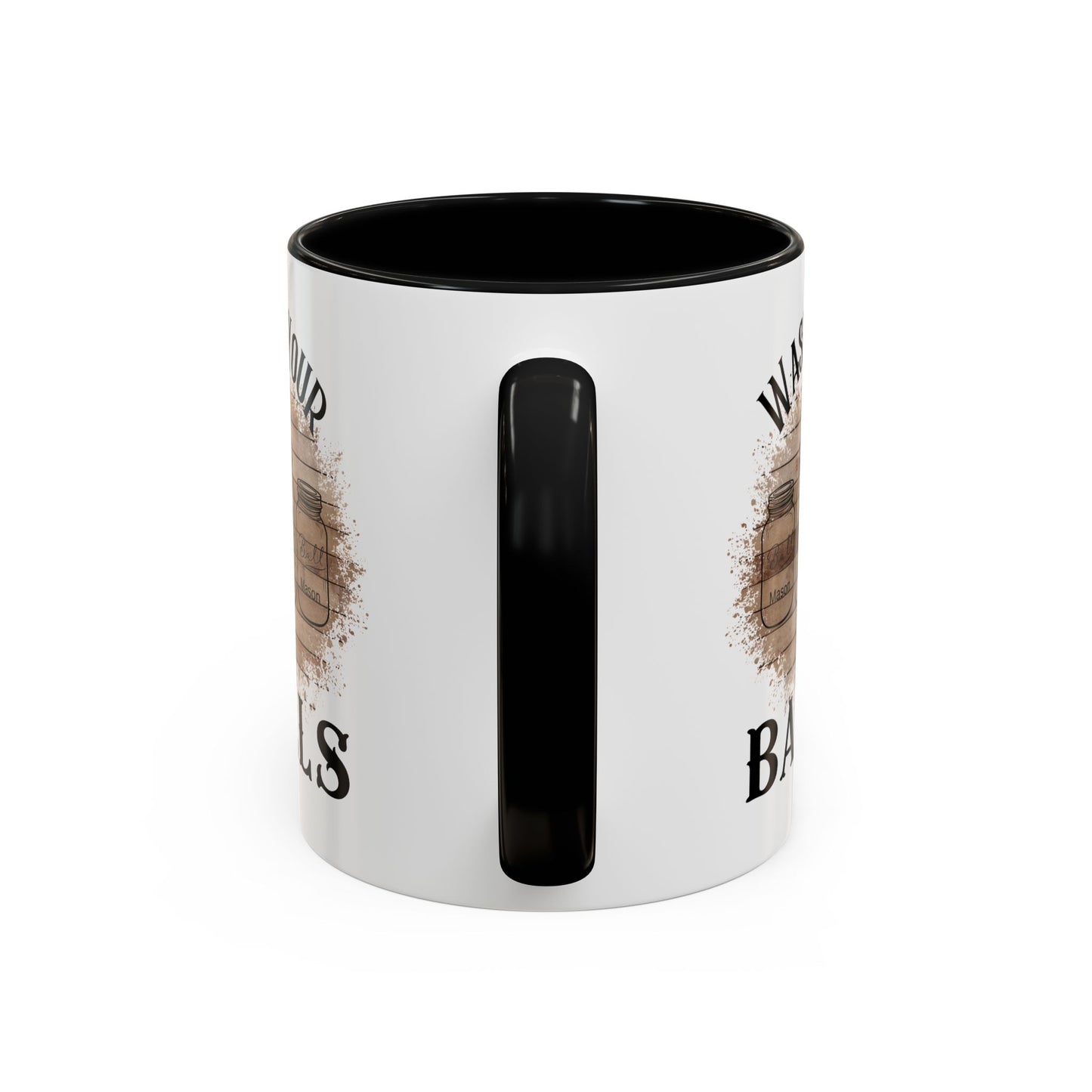 "Wash Your Balls" Wood, Humorous Coffee Mug for Outdoor Lovers, Funny Gift, Wash Your Balls Mug, Coffee Lover Gift, Unique Kitchenware