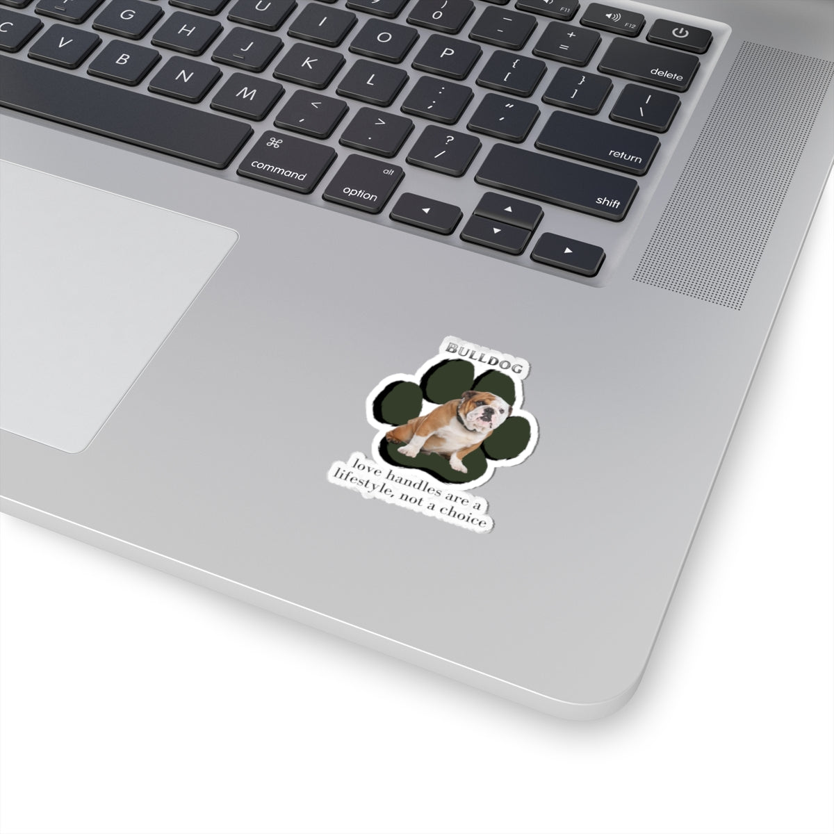 Bulldog "Love Handles" Sticker