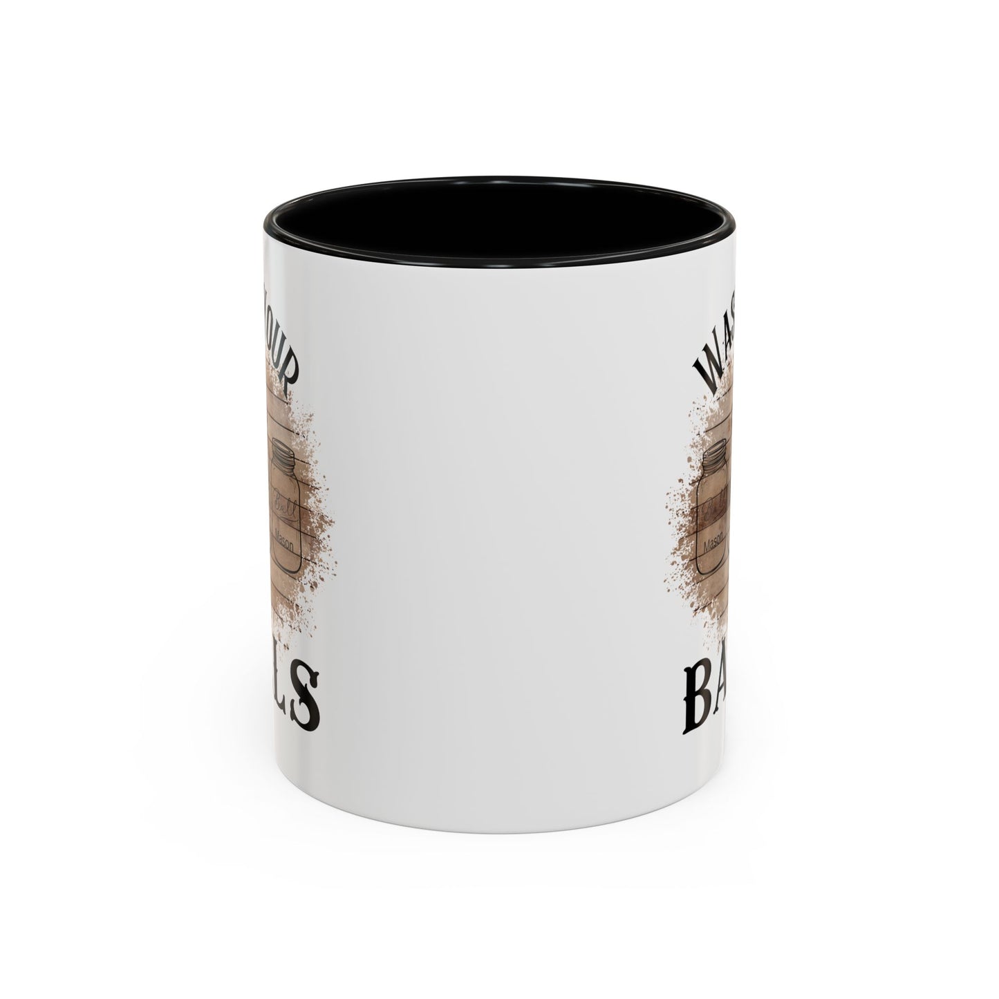 "Wash Your Balls" Wood, Humorous Coffee Mug for Outdoor Lovers, Funny Gift, Wash Your Balls Mug, Coffee Lover Gift, Unique Kitchenware