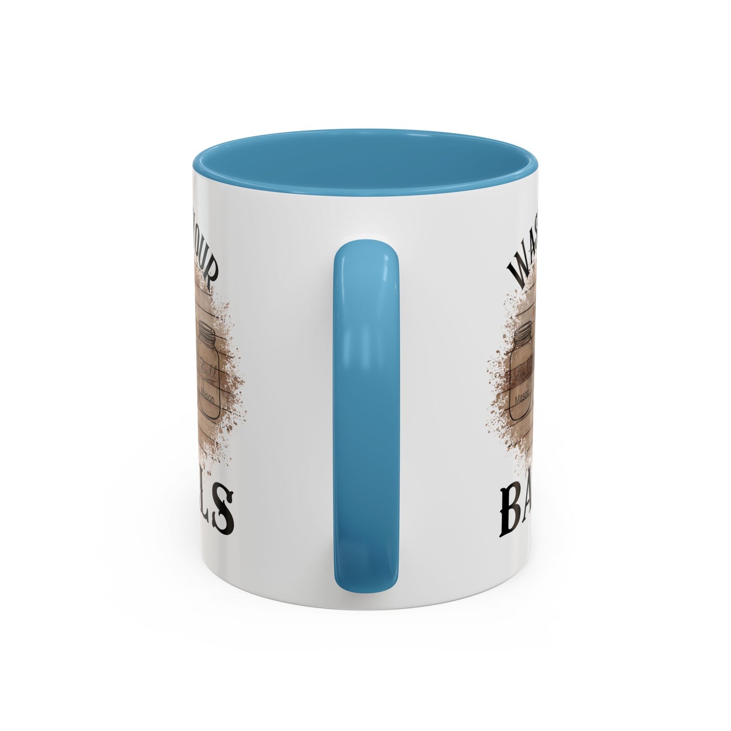 "Wash Your Balls" Wood, Humorous Coffee Mug for Outdoor Lovers, Funny Gift, Wash Your Balls Mug, Coffee Lover Gift, Unique Kitchenware