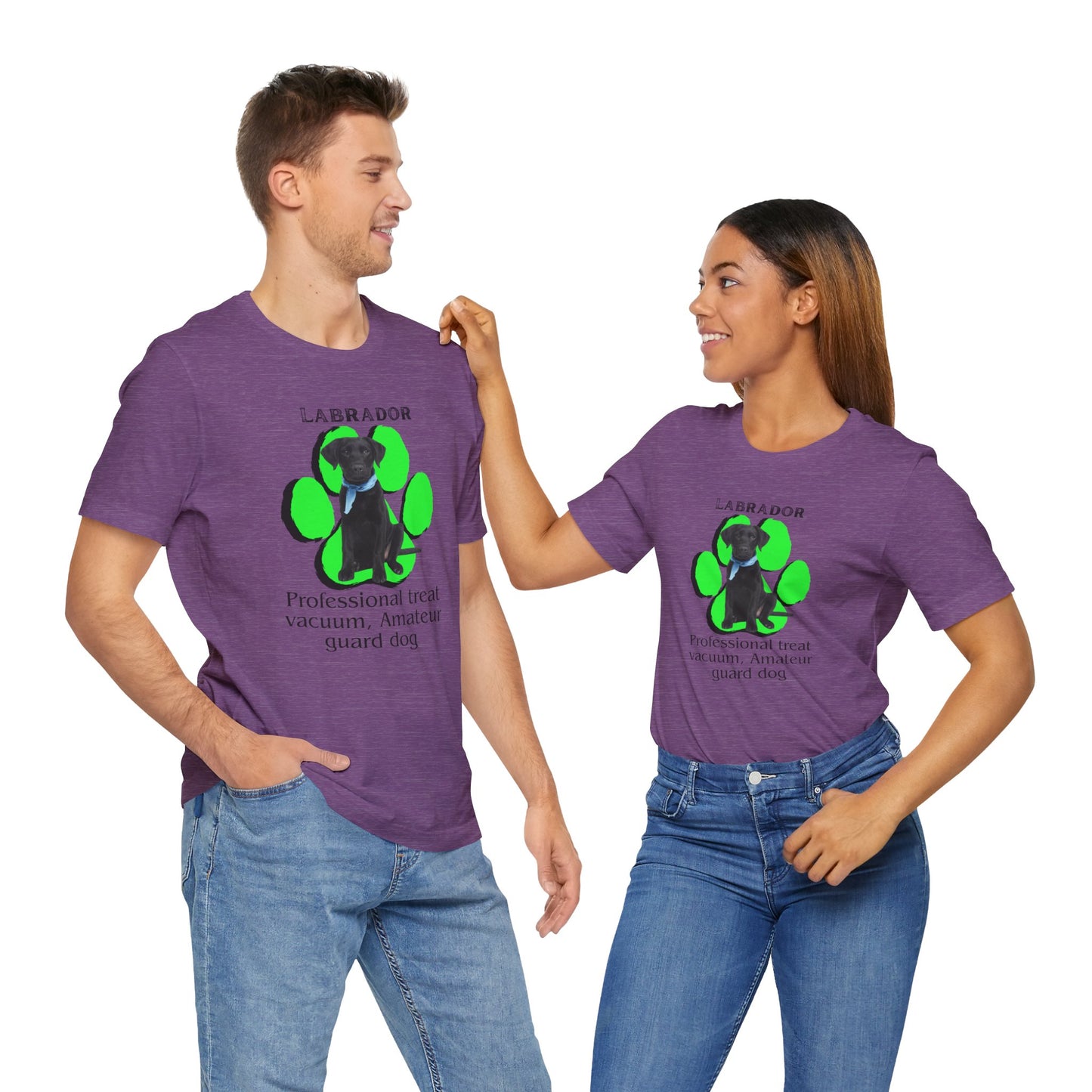 Funny Labrador Dog Tee - 'Professional Treat Vacuum' Humor T-Shirt | Dog Lover T-Shirt | Gift for Pet Owners