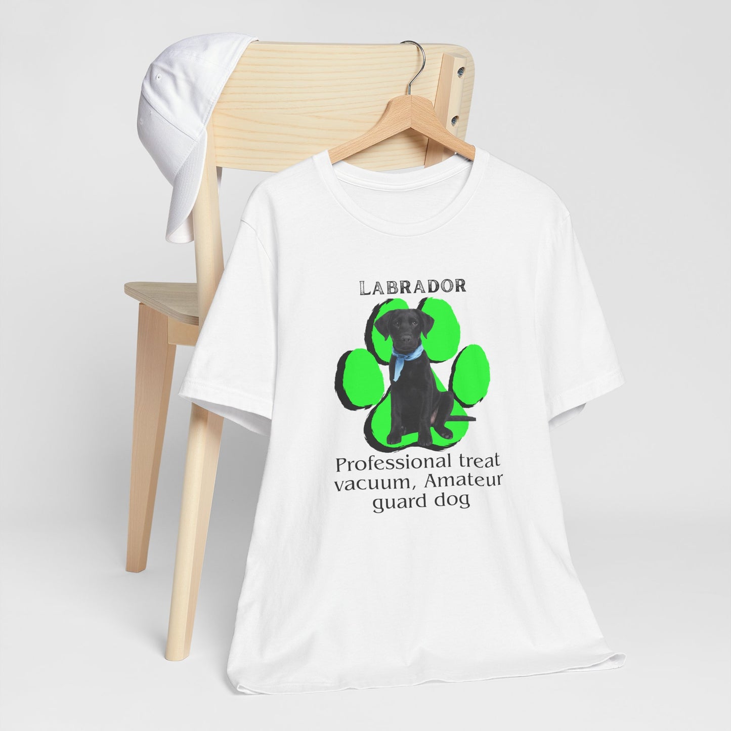 Funny Labrador Dog Tee - 'Professional Treat Vacuum' Humor T-Shirt | Dog Lover T-Shirt | Gift for Pet Owners