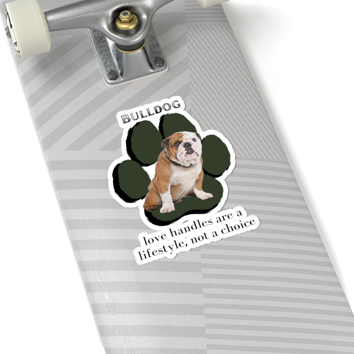 Bulldog "Love Handles" Sticker