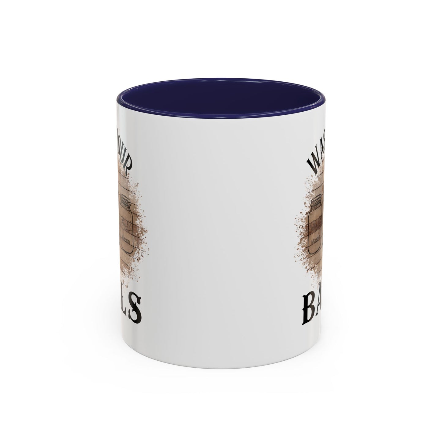 "Wash Your Balls" Wood, Humorous Coffee Mug for Outdoor Lovers, Funny Gift, Wash Your Balls Mug, Coffee Lover Gift, Unique Kitchenware