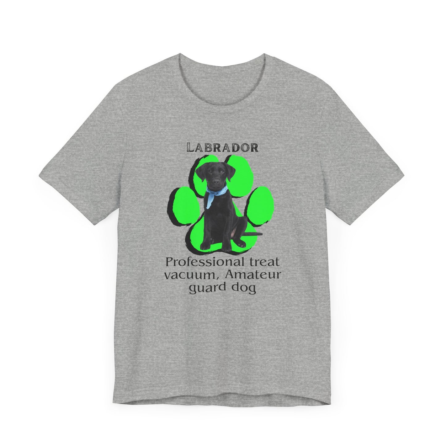 Funny Labrador Dog Tee - 'Professional Treat Vacuum' Humor T-Shirt | Dog Lover T-Shirt | Gift for Pet Owners