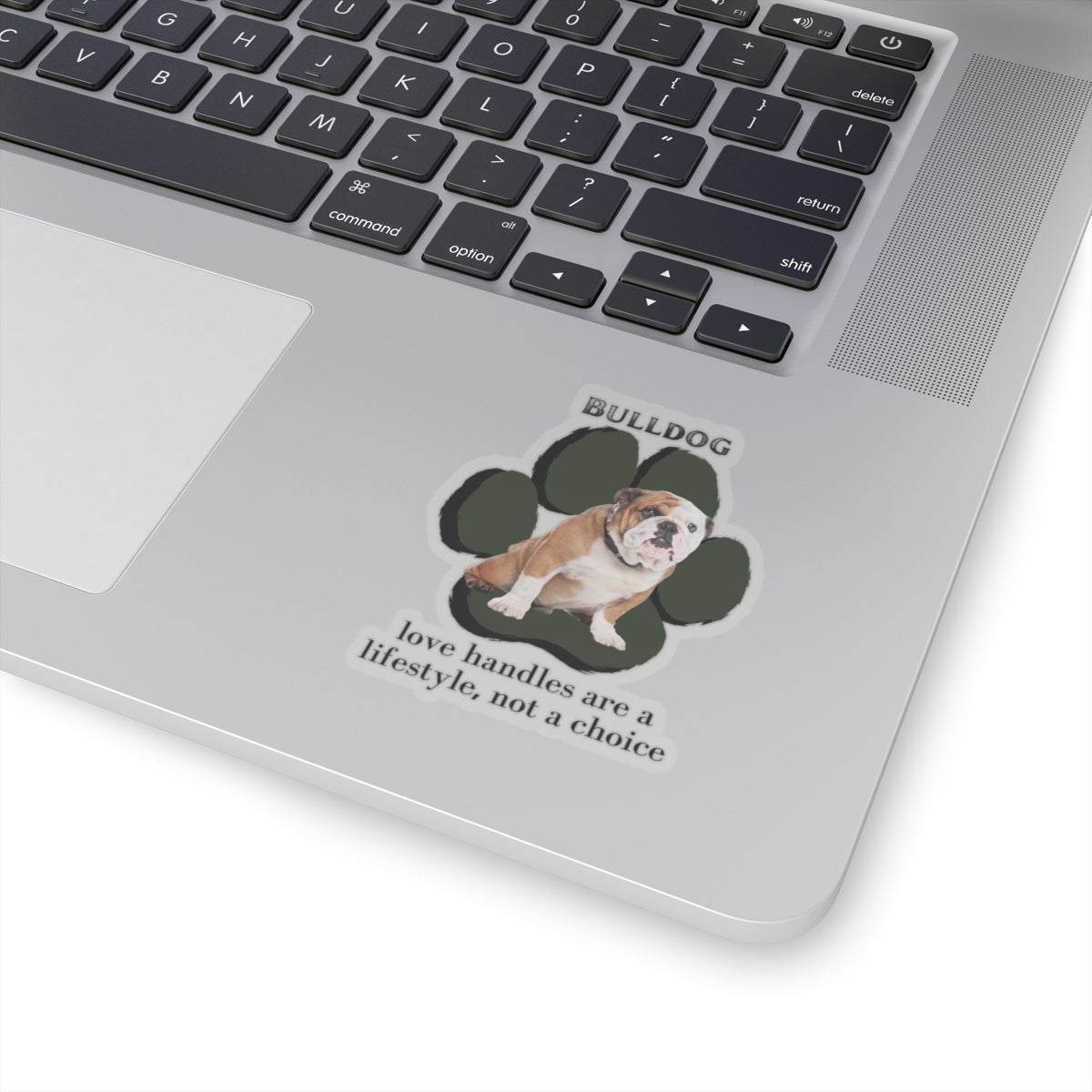 Bulldog "Love Handles" Sticker