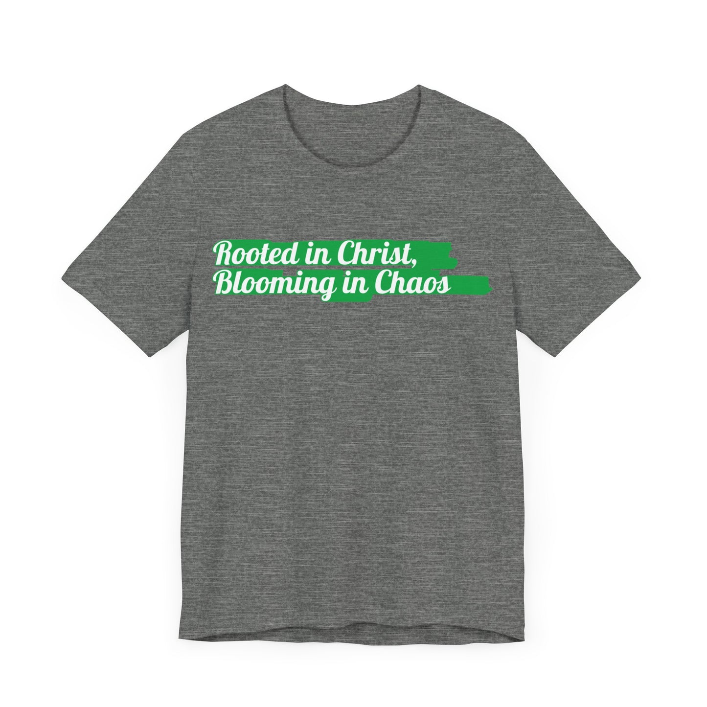 "Rooted In Christ, Blooming In Chaos" Western Shirt | Country Girl Tee | Rustic Graphic Tee | Free Spirit Apparel | Outdoor Lifestyle Tee | Vintage Country Shirt | Softstyle Unisex Tee | Faith-Based Country Girl Tee | Rustic Christian Shirt