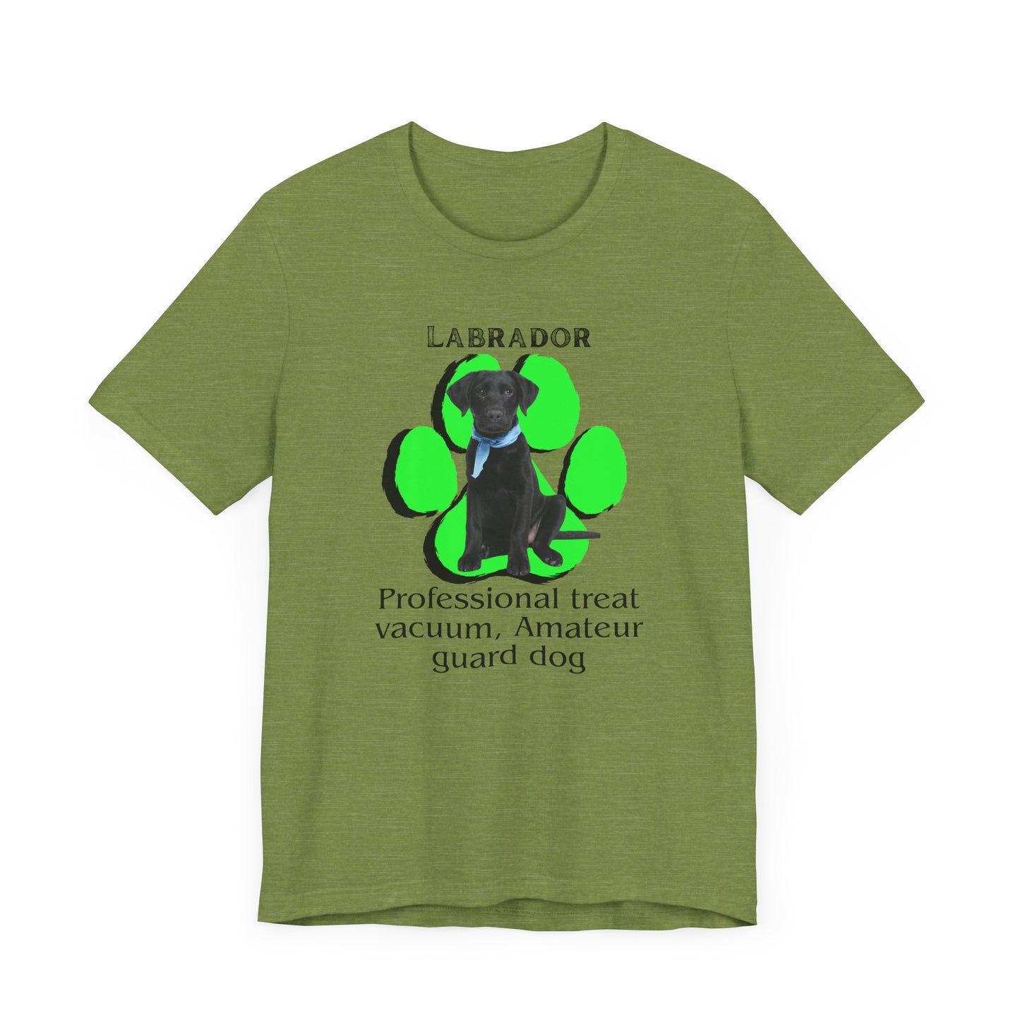 Funny Labrador Dog Tee - 'Professional Treat Vacuum' Humor T-Shirt | Dog Lover T-Shirt | Gift for Pet Owners