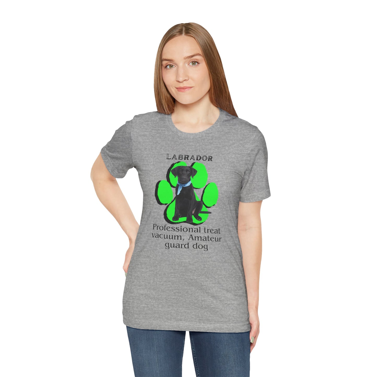 Funny Labrador Dog Tee - 'Professional Treat Vacuum' Humor T-Shirt | Dog Lover T-Shirt | Gift for Pet Owners