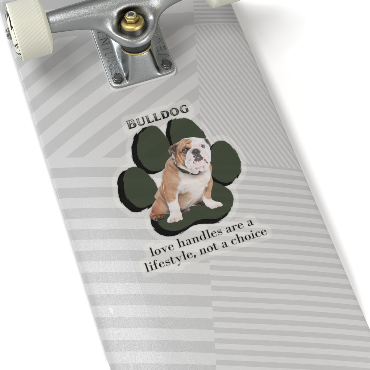 Bulldog "Love Handles" Sticker