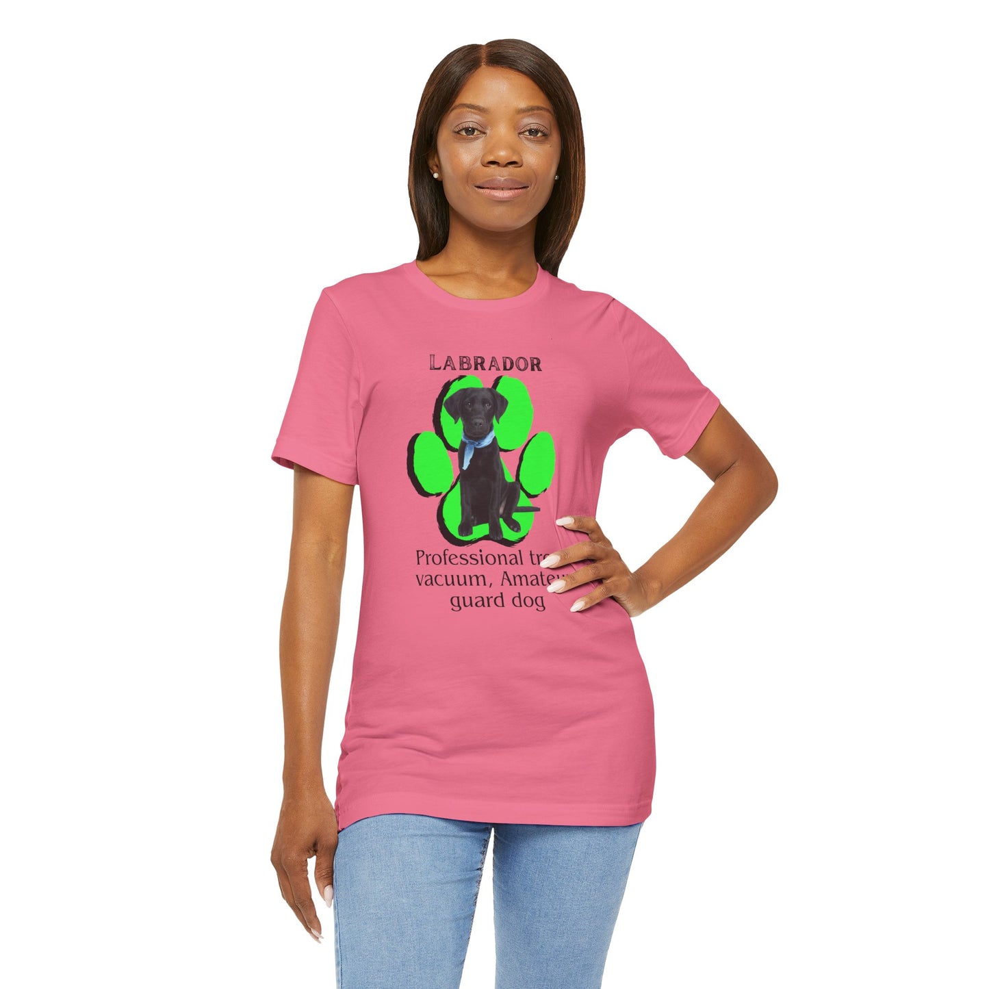 Funny Labrador Dog Tee - 'Professional Treat Vacuum' Humor T-Shirt | Dog Lover T-Shirt | Gift for Pet Owners