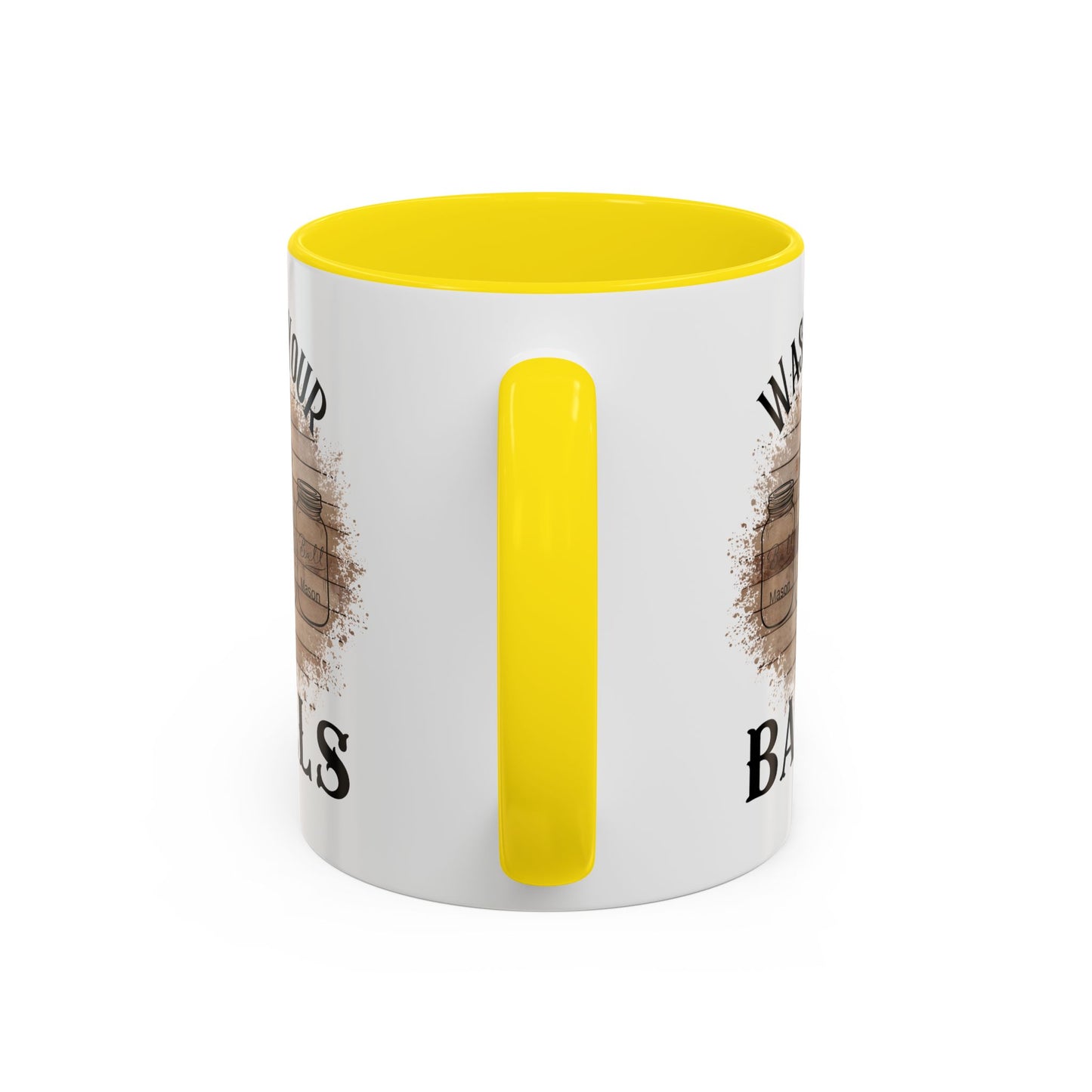 "Wash Your Balls" Wood, Humorous Coffee Mug for Outdoor Lovers, Funny Gift, Wash Your Balls Mug, Coffee Lover Gift, Unique Kitchenware