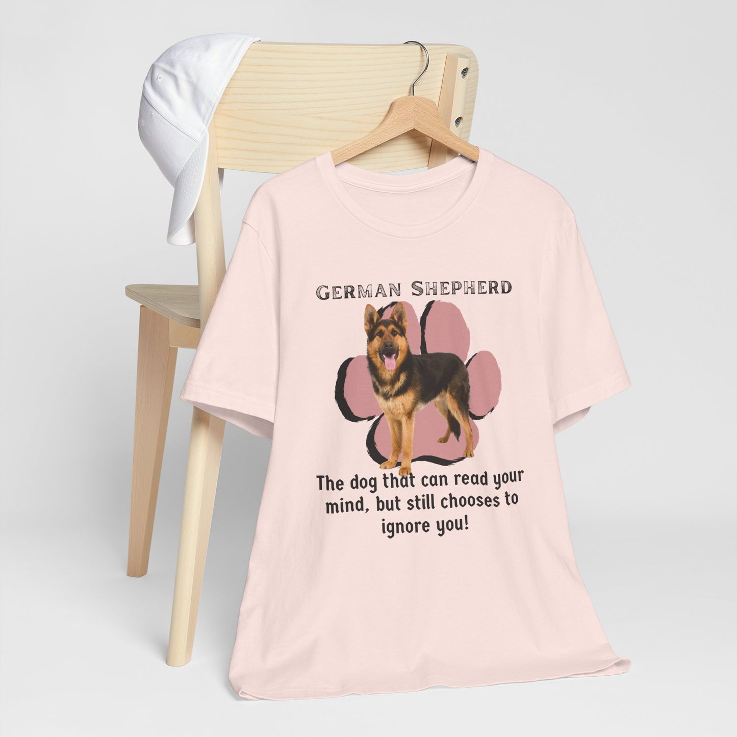 German Shepherd Unisex Tee - "The Dog That Can Read Your Mind" Dog Lover T-Shirt | Gift for Pet Owners